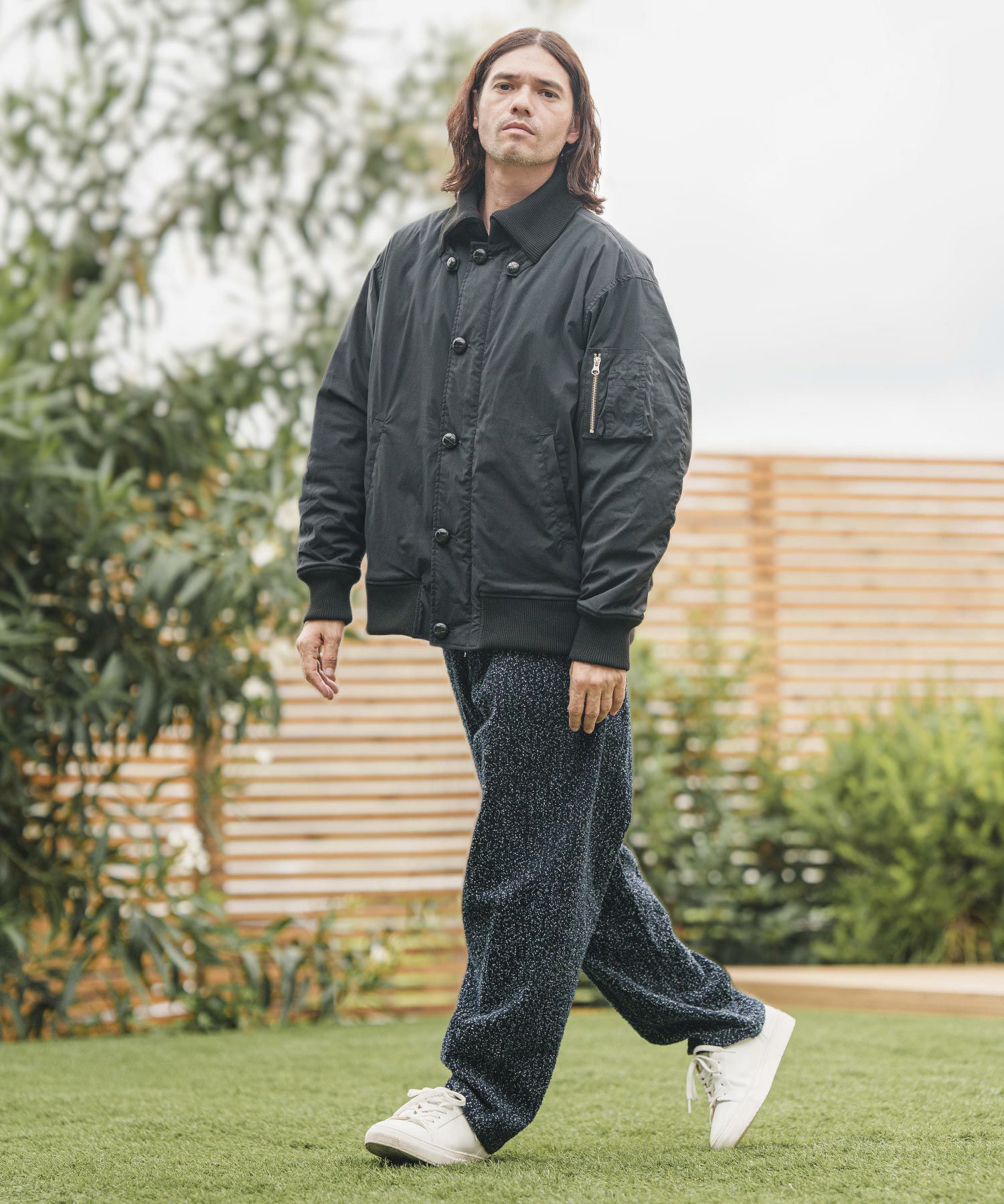 60%OFF【CAMBIO(カンビオ)】Donkey Collar Rib Jacket ミリタリー