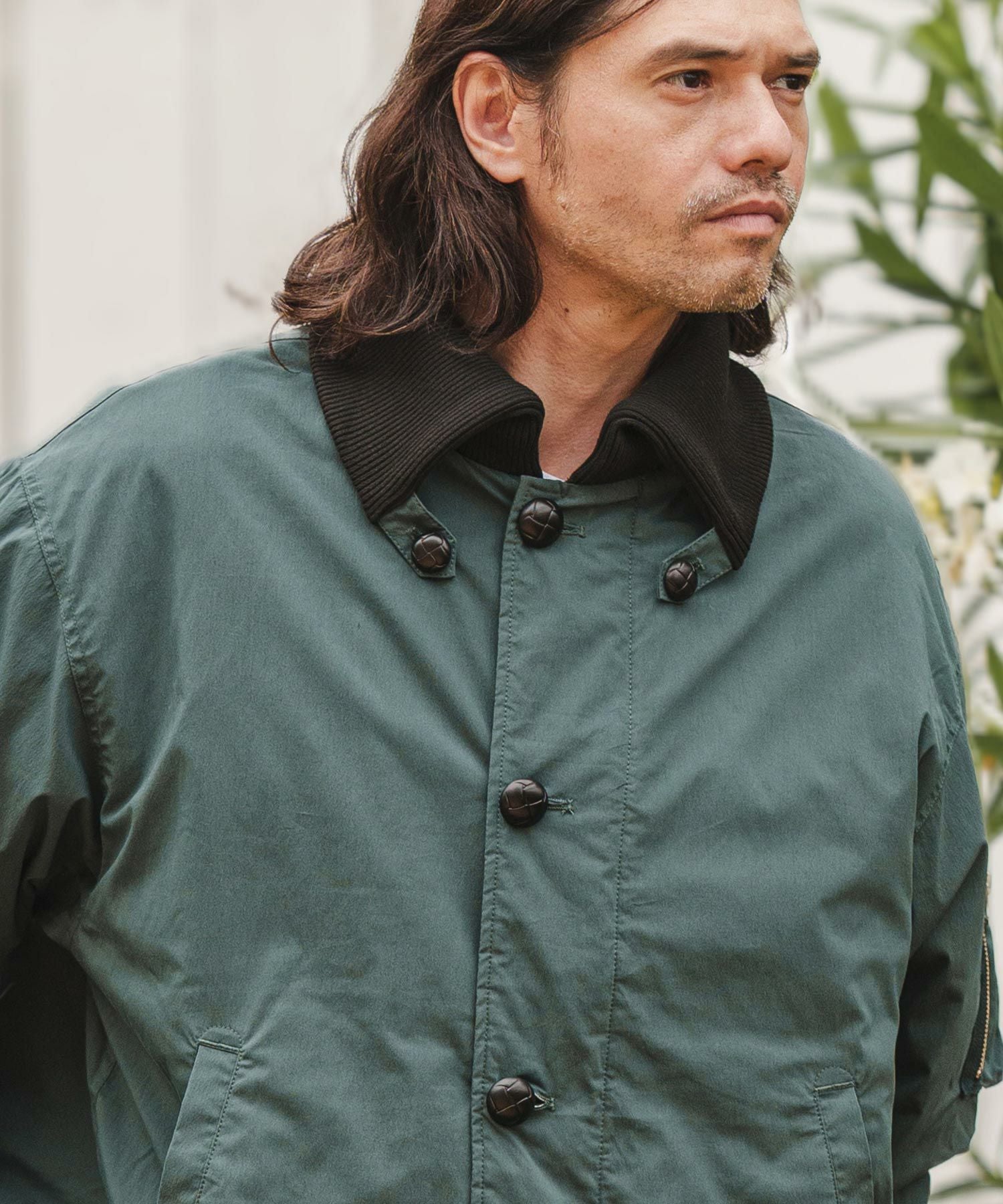 cambio オリーブ色 ボタン付き ミリタリージャケット cambio オリーブ色 ボタン付き ミリタリージャケット Military CAMBIO