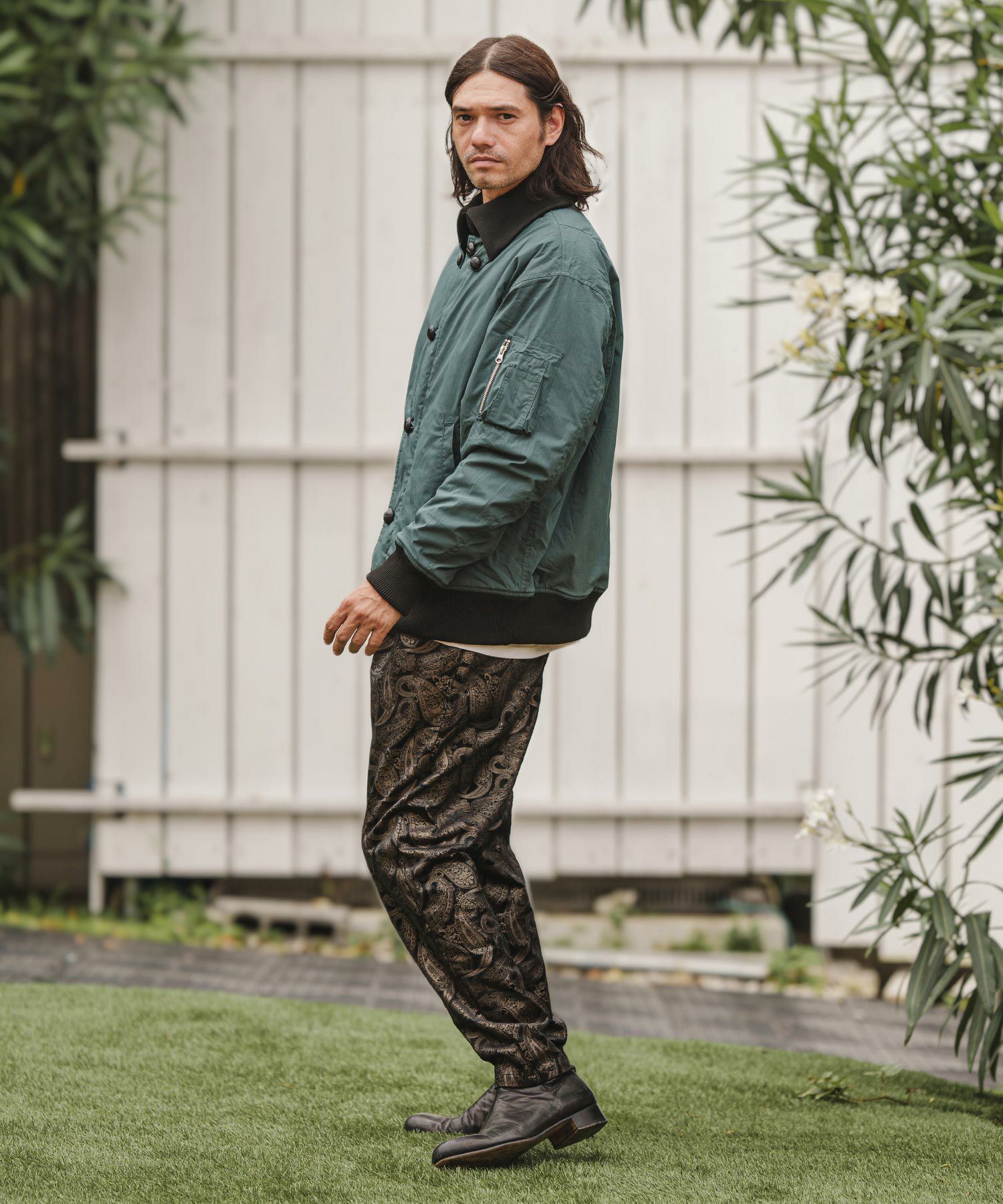 60%OFF【CAMBIO(カンビオ)】Donkey Collar Rib Jacket ミリタリー