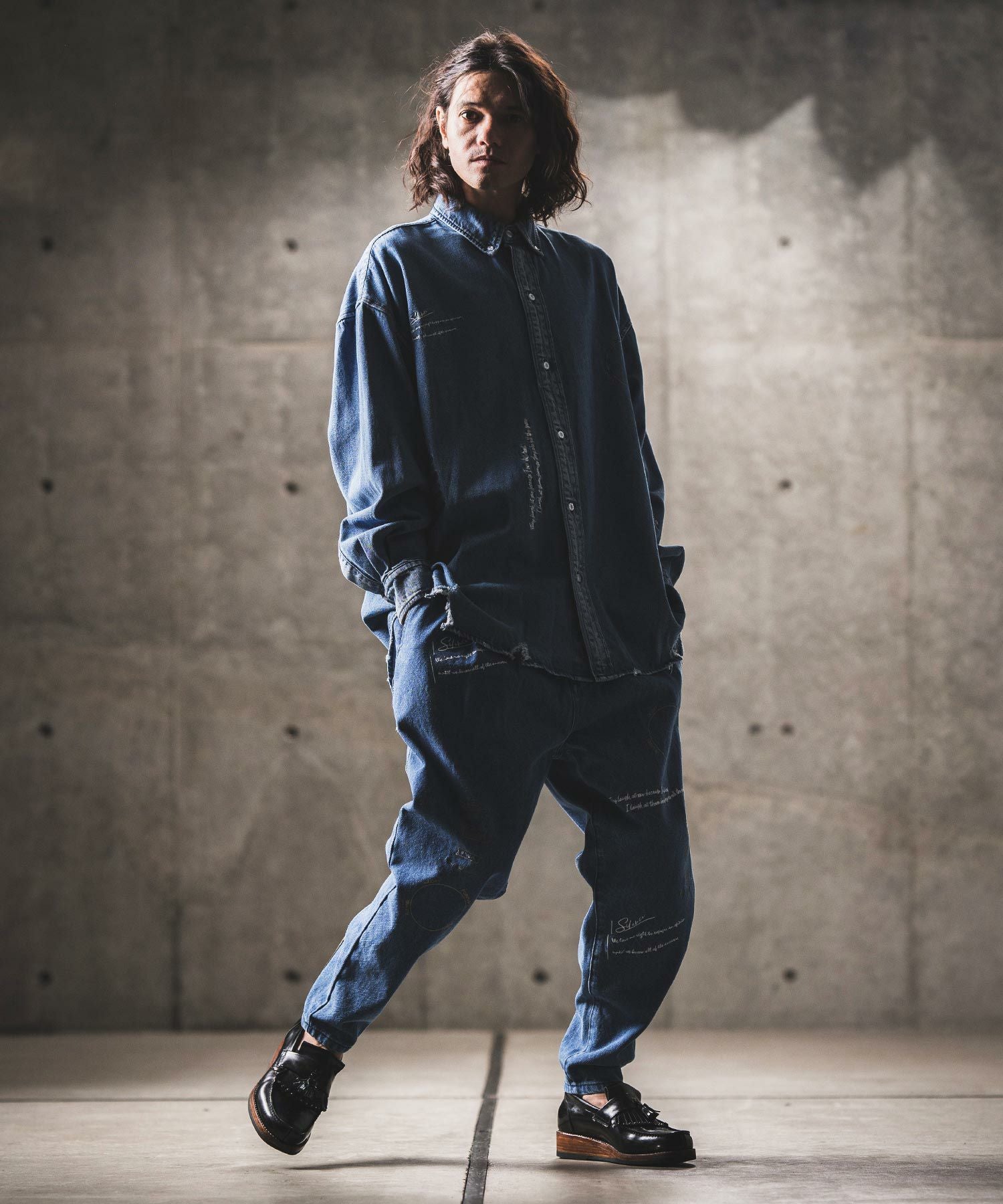 GLIMCLAP　Flower pattern pants　L サイズ　美品！ 30%OFF【GLIMCLAP(グリムクラップ)】Multicolor embroidery design