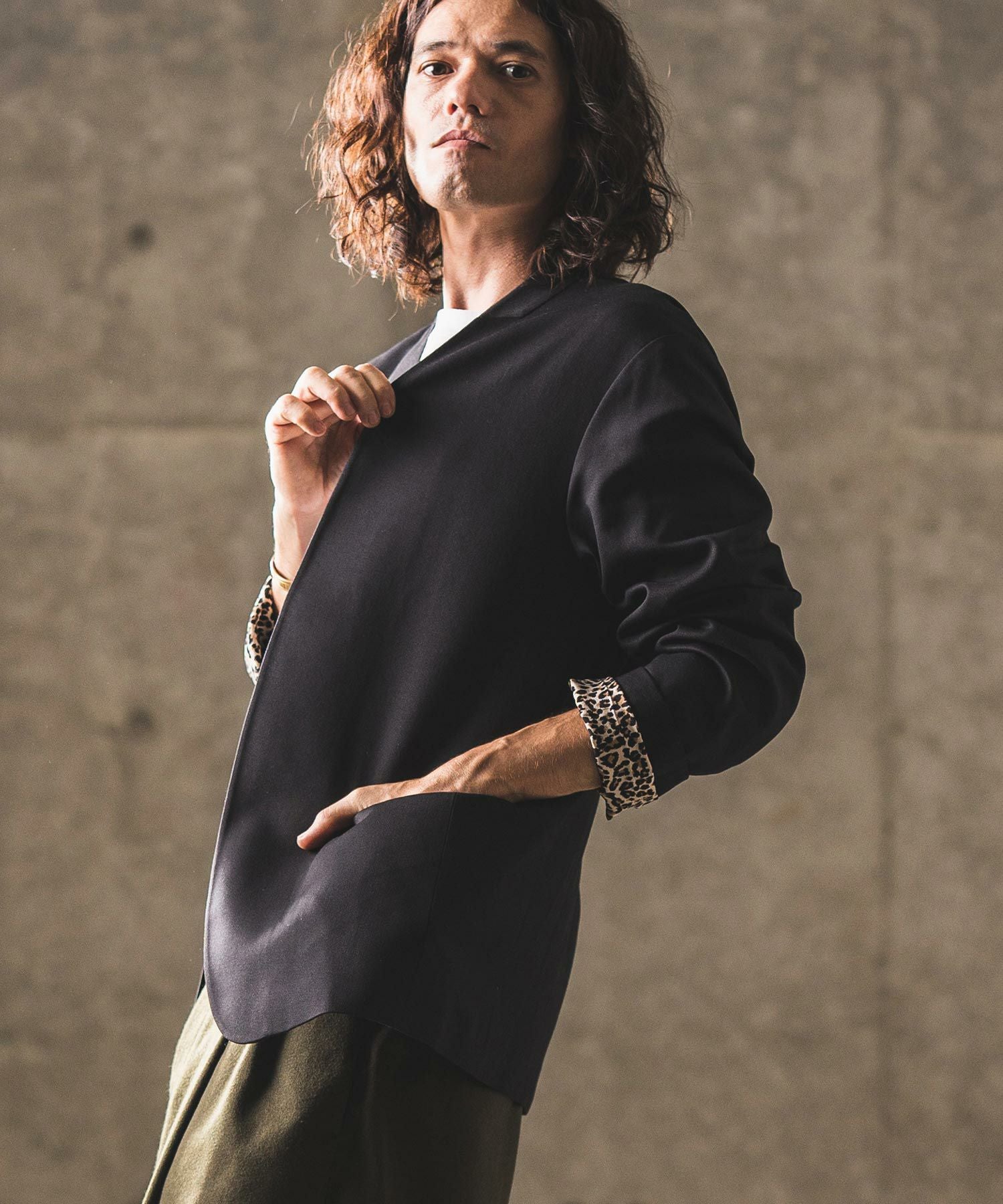 30%OFF【GLIMCLAP(グリムクラップ)】 Minimal detail jacket ミニマル
