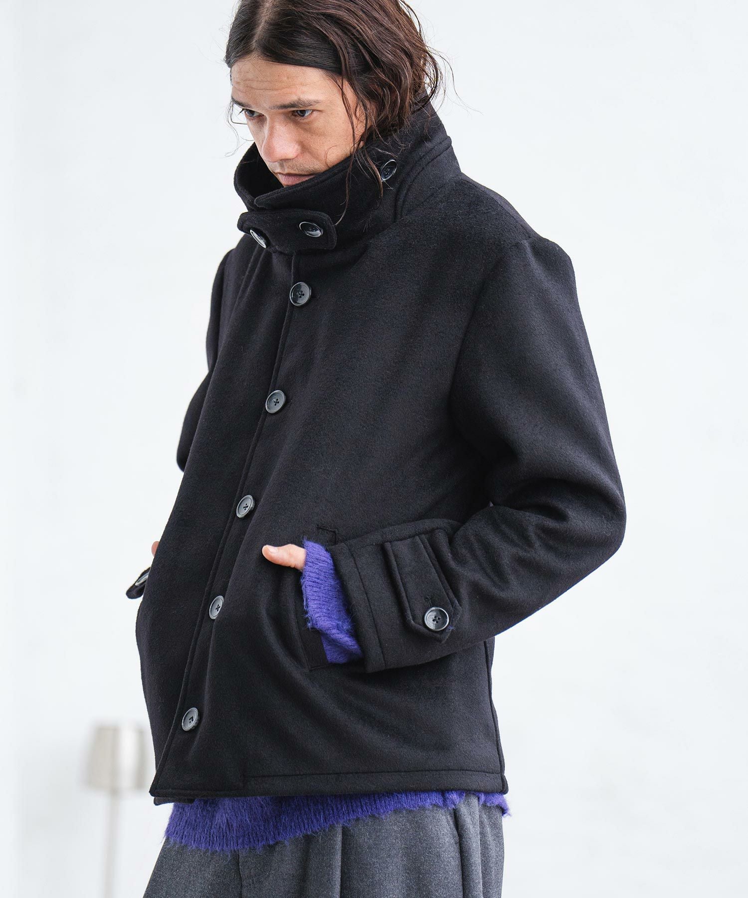 50%OFF【CAMBIO(カンビオ)】メルトンシングルPコート(CMB-R0039