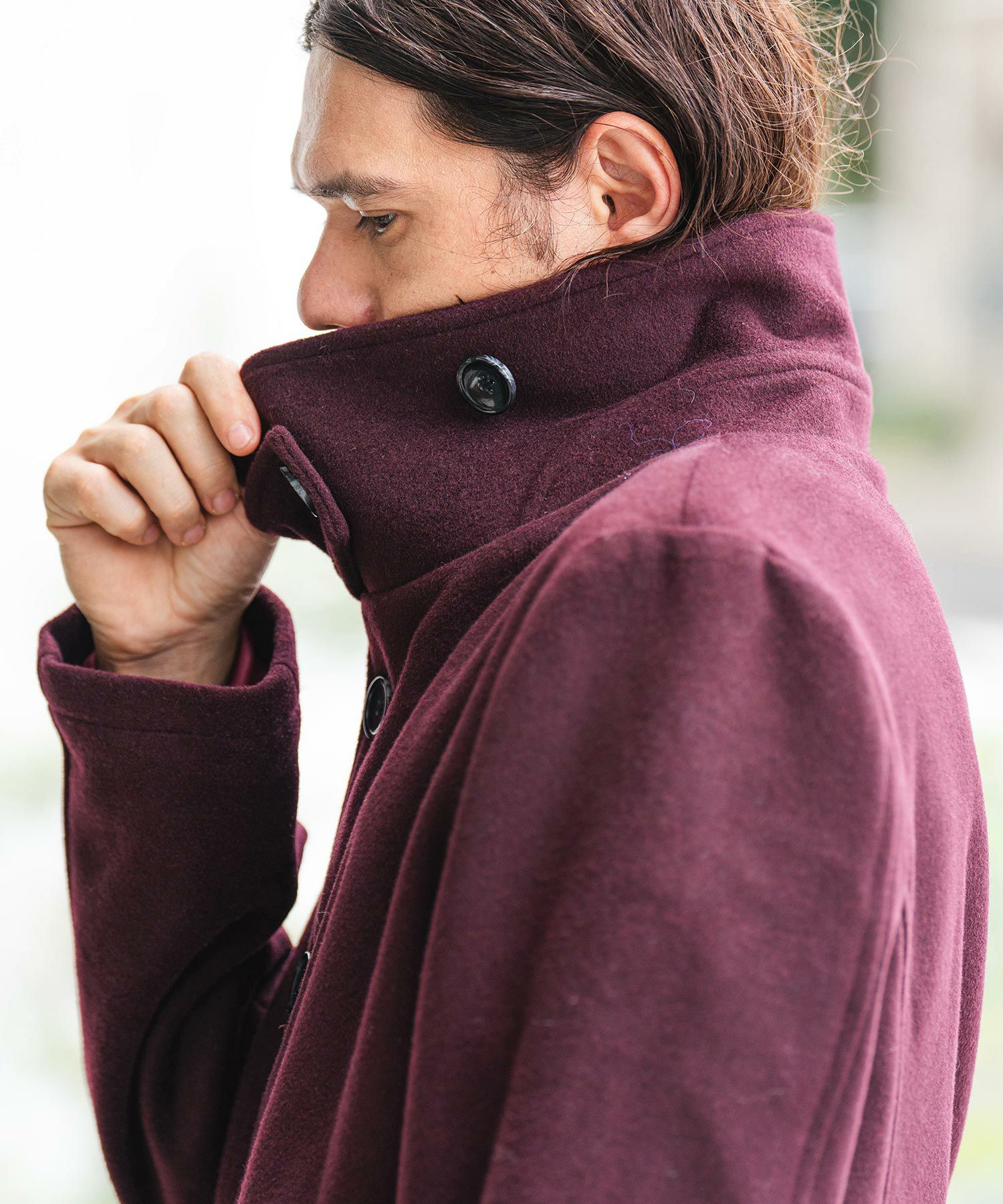 50%OFF【CAMBIO(カンビオ)】メルトンシングルPコート(CMB-R0039