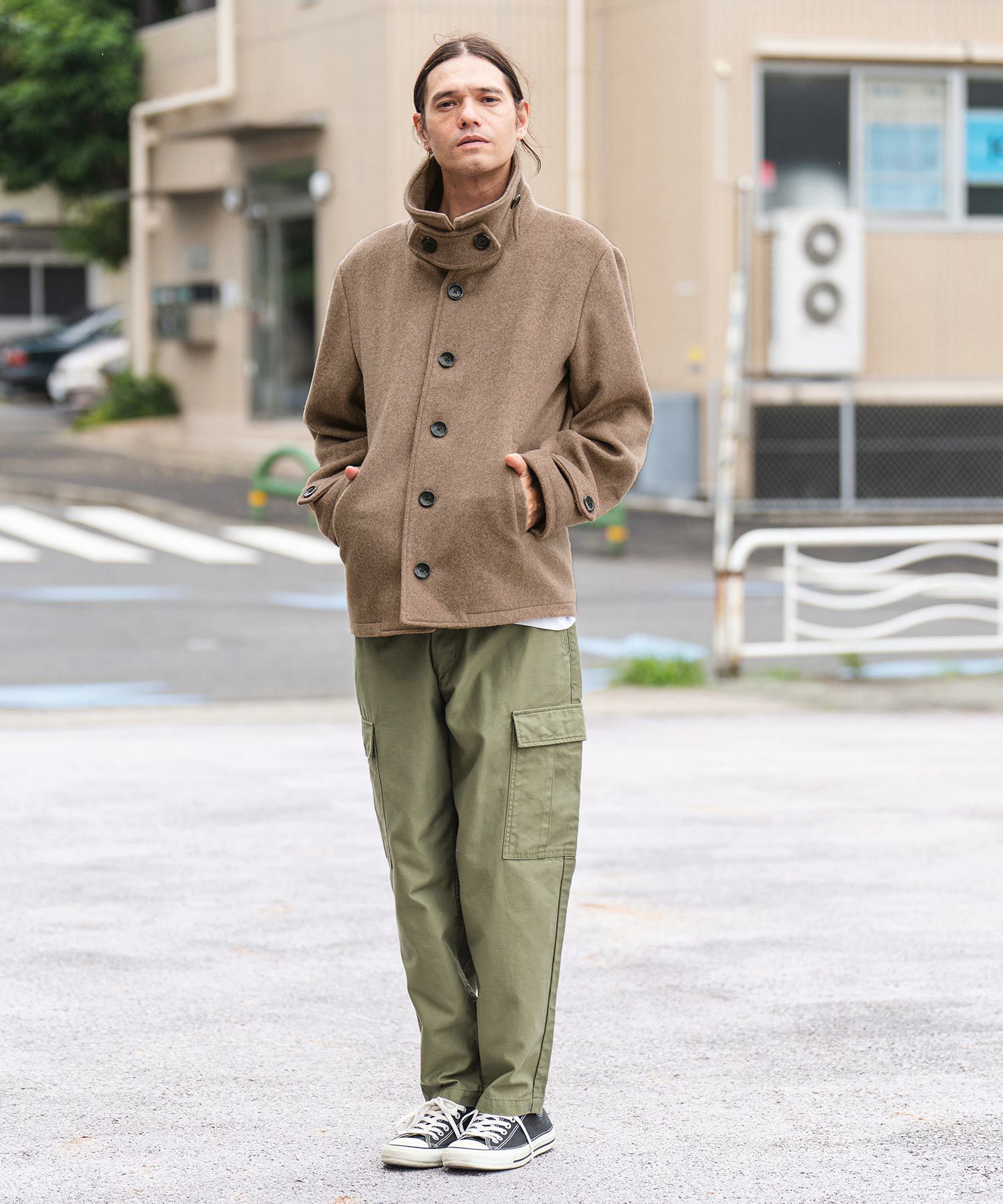 50%OFF【CAMBIO(カンビオ)】メルトンシングルPコート(CMB-R0039