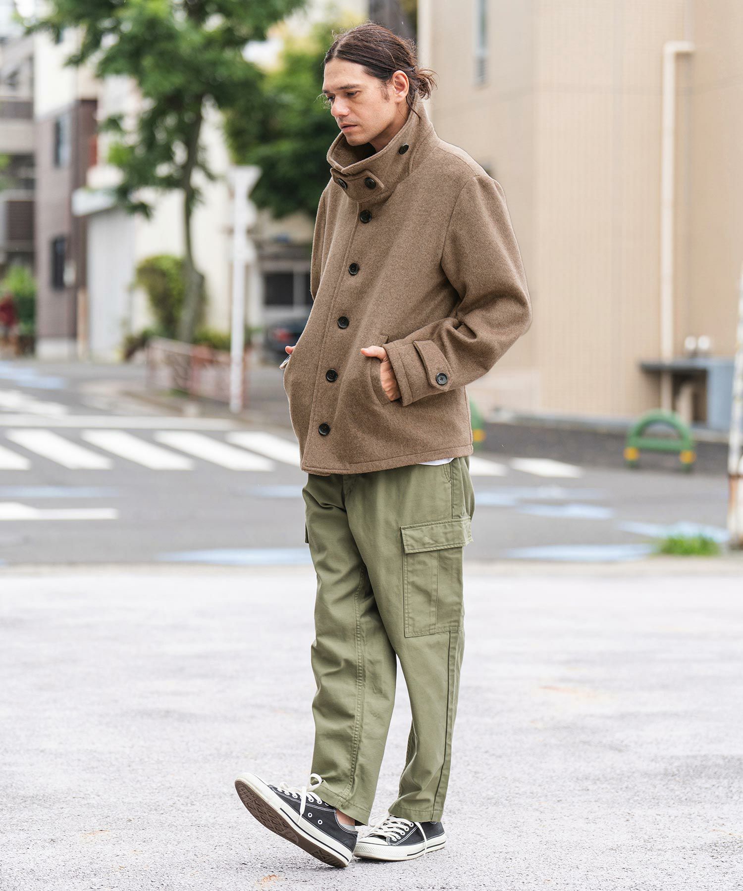 50%OFF【CAMBIO(カンビオ)】メルトンシングルPコート(CMB-R0039