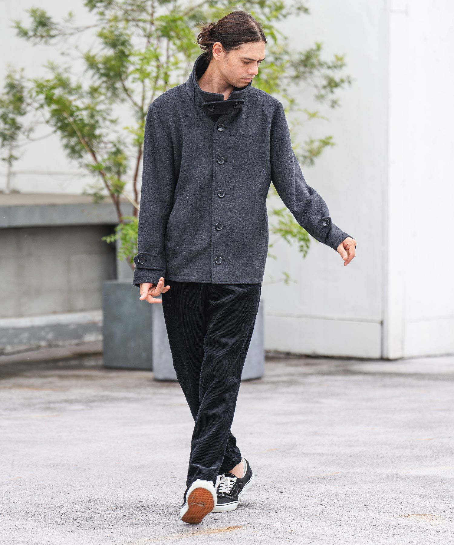 50%OFF【CAMBIO(カンビオ)】メルトンシングルPコート(CMB-R0039