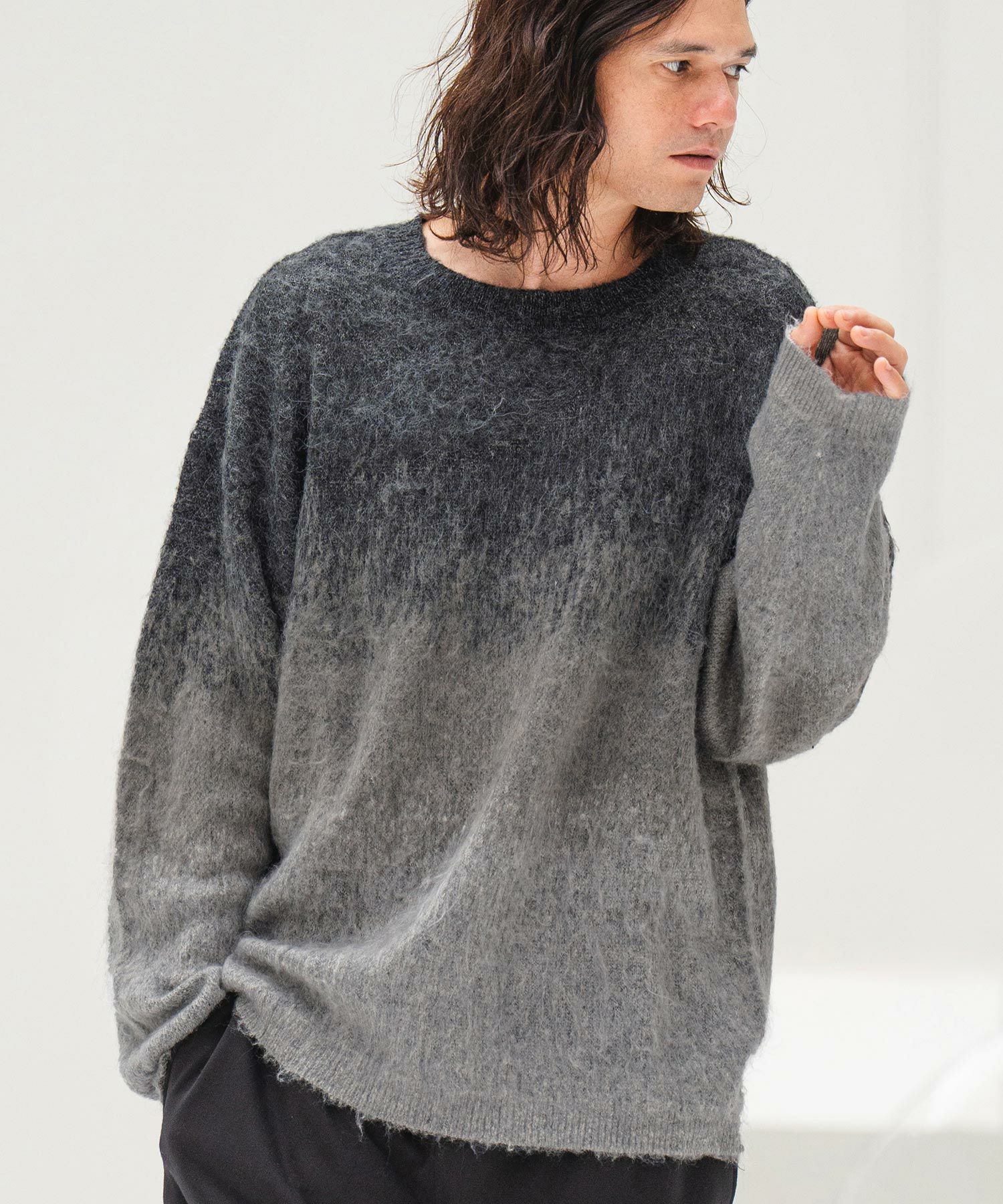 60%OFF【CAMBIO(カンビオ)】グラデーションモヘアニットプルオーバー