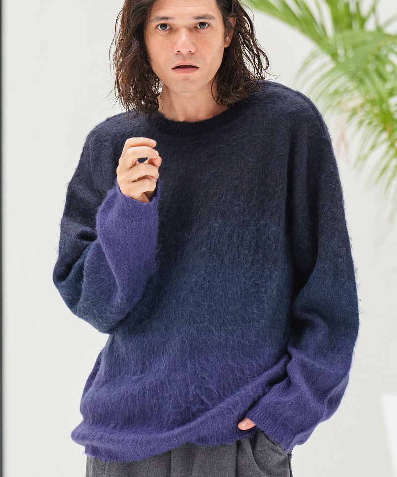 60%OFF【CAMBIO(カンビオ)】グラデーションモヘアニットプルオーバー 