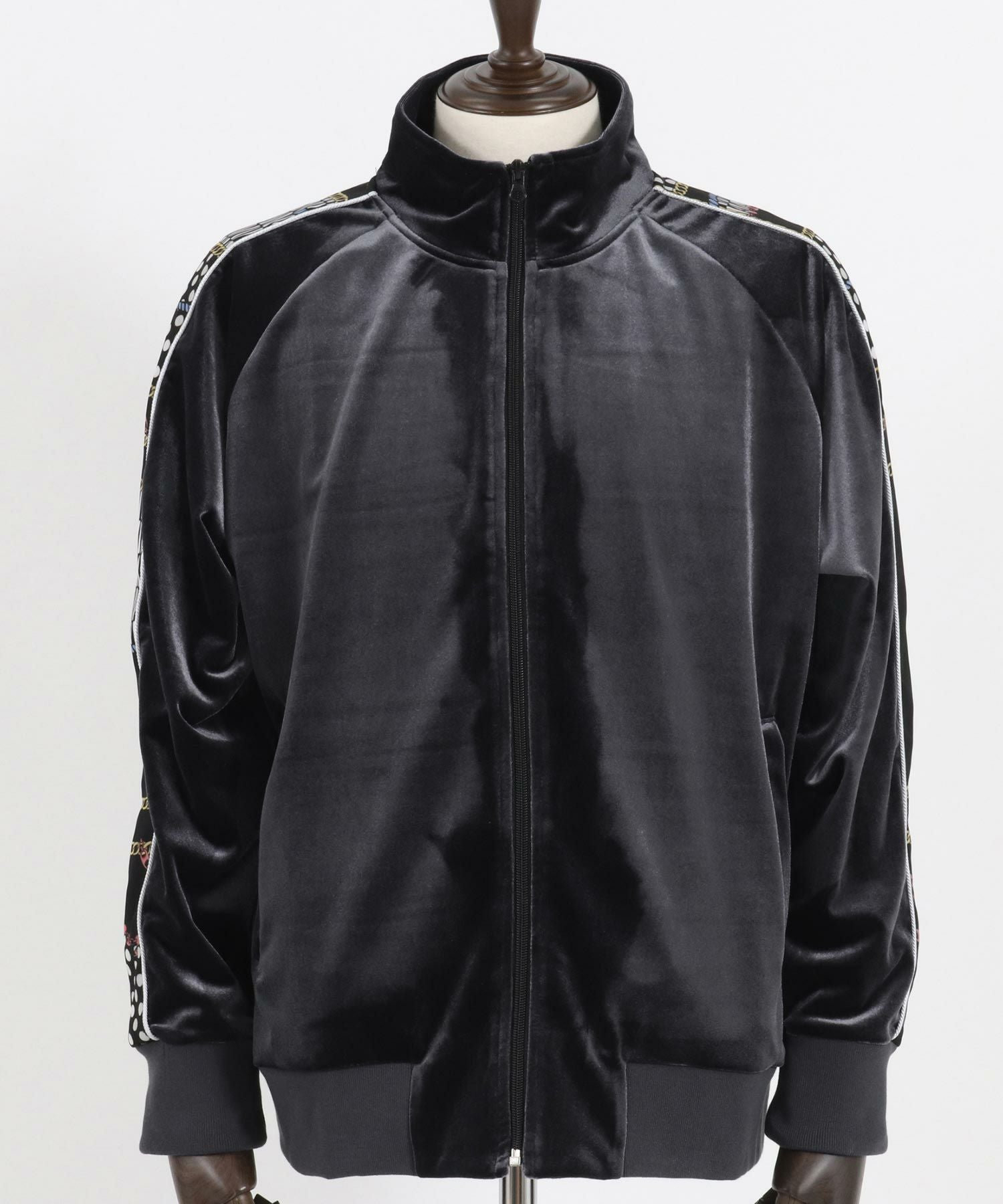 60%OFF【CAMBIO(カンビオ)】ベロア柄ライントラックジャケット(CMB
