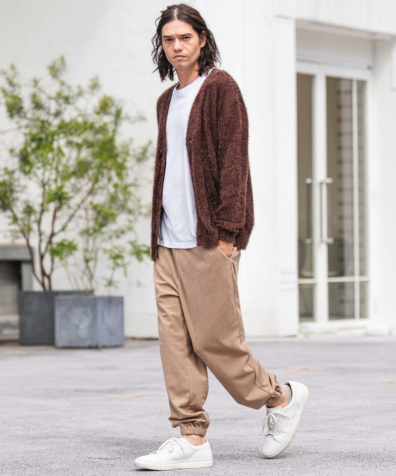 30%OFF【CAMBIO(カンビオ)】フェザーヤーンカーディガン(CMB-R0012 