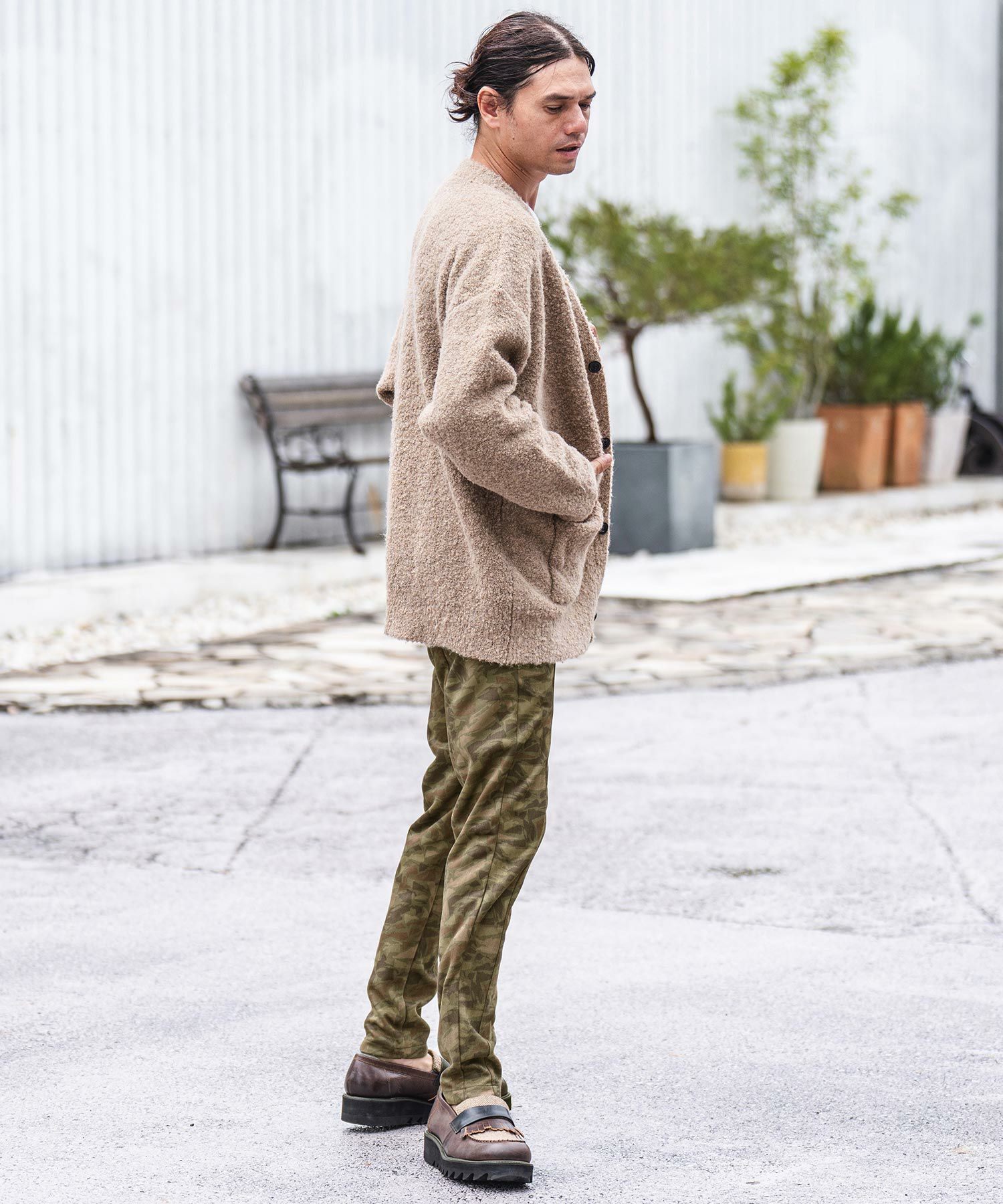 60%OFF【CAMBIO(カンビオ)】Micro Brush Camouflage Pants ジョガー