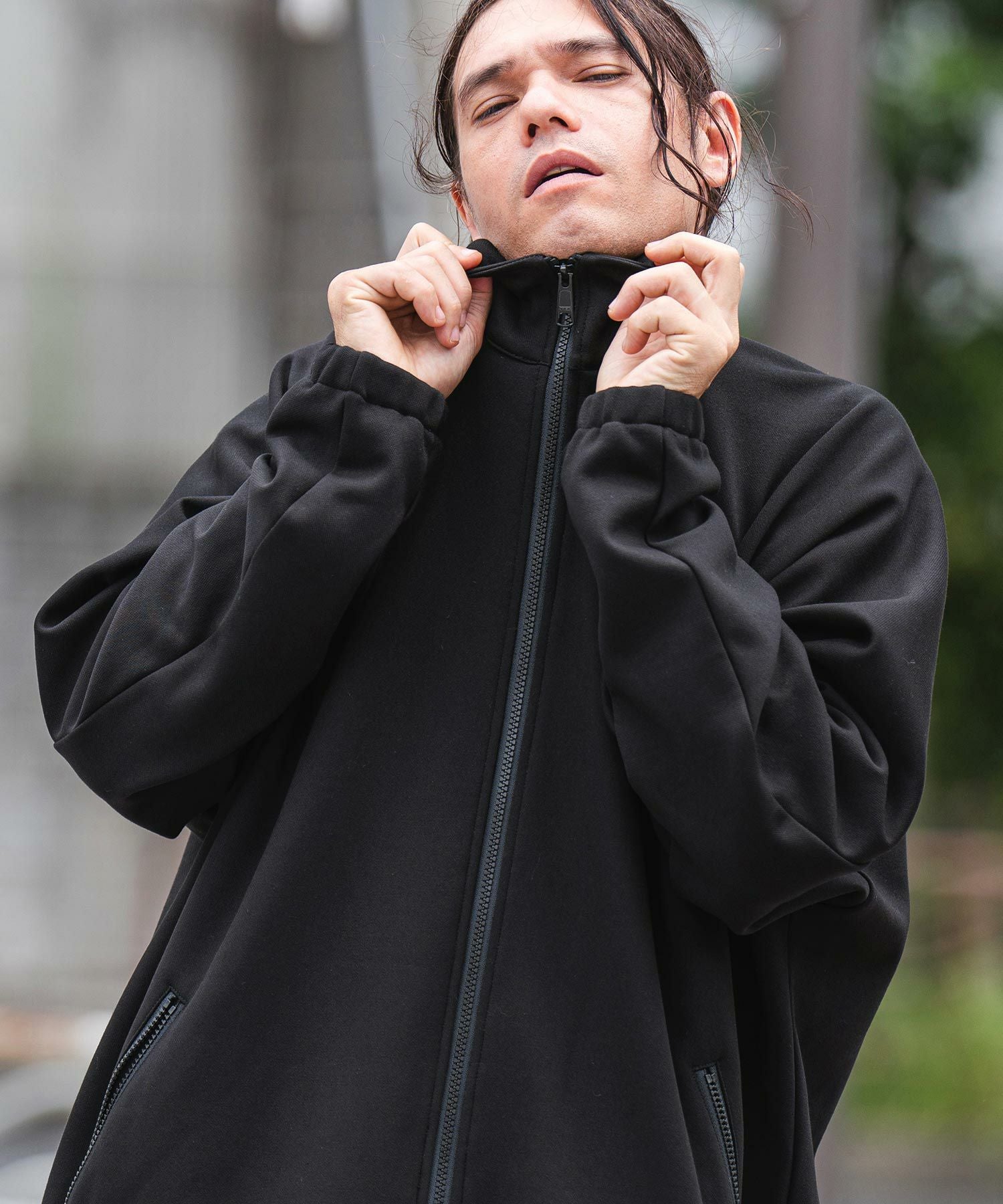 60%OFF【CAMBIO(カンビオ)】Bonding Fleece Kersey Dolman Sleeve