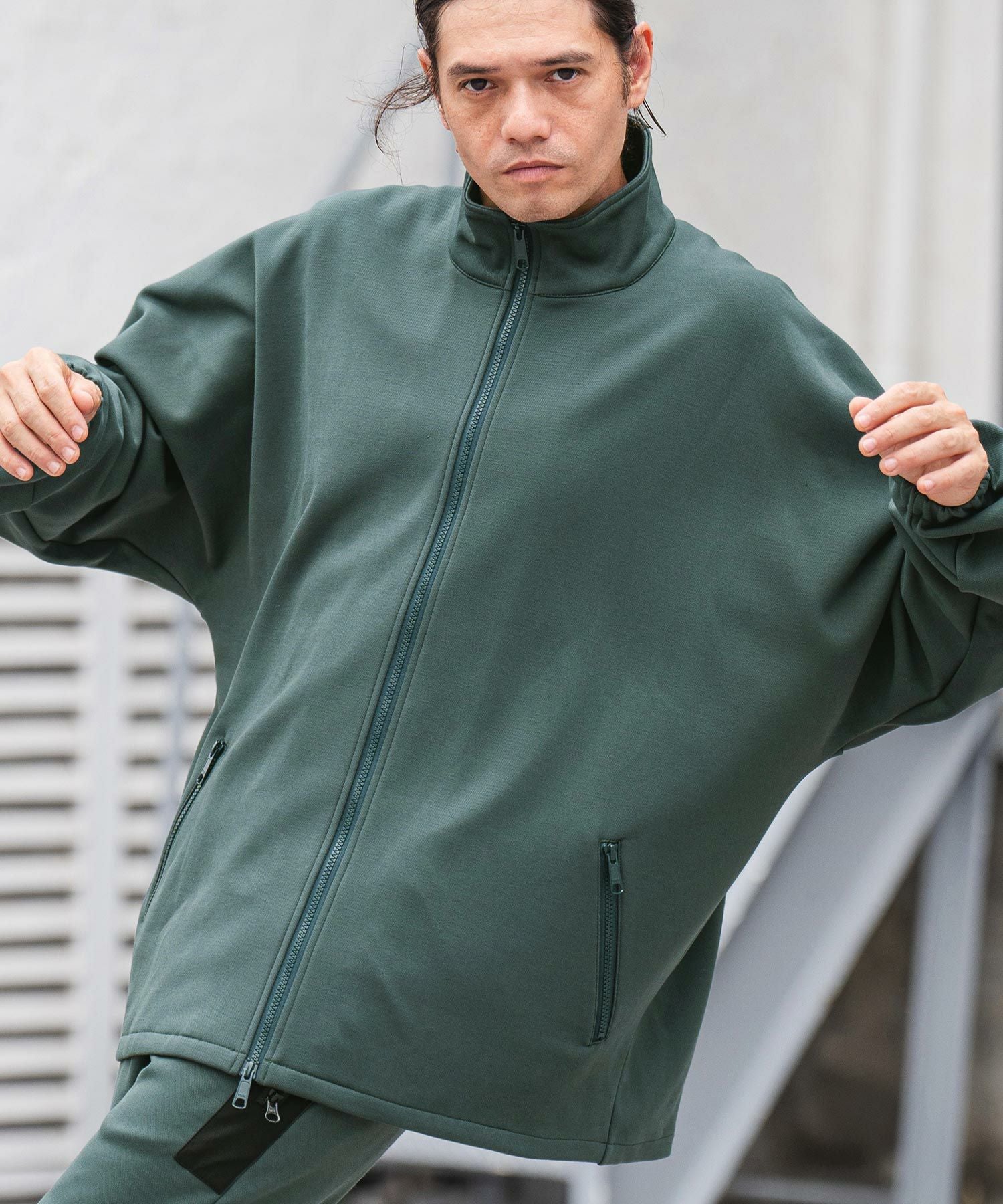 60%OFF【CAMBIO(カンビオ)】Bonding Fleece Kersey Dolman Sleeve