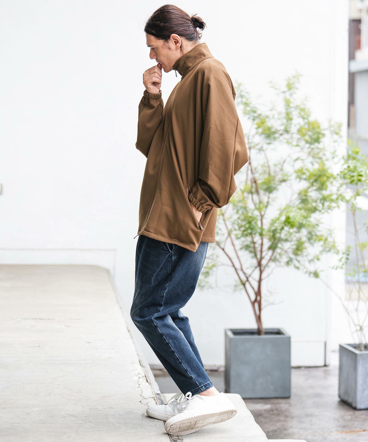 ガンデン様用 60%OFF【CAMBIO(カンビオ)】Bonding Fleece Kersey Dolman Sleeve