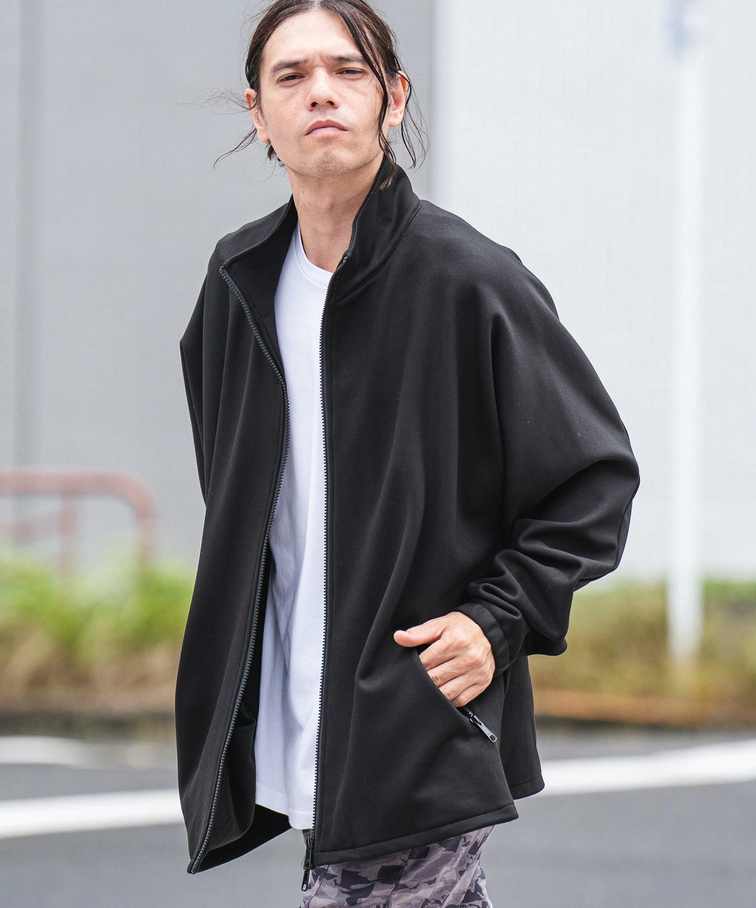 60%OFF【CAMBIO(カンビオ)】Bonding Fleece Kersey Dolman Sleeve