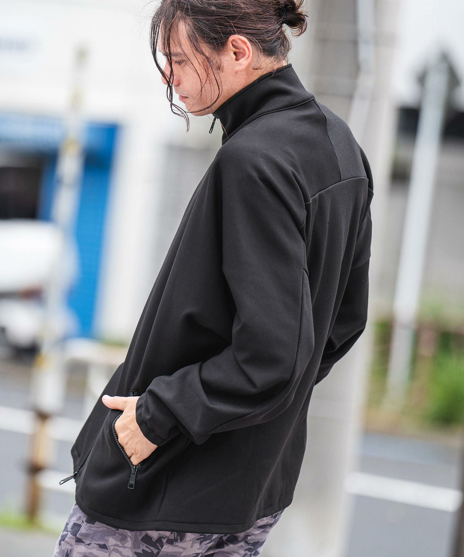 60%OFF【CAMBIO(カンビオ)】Bonding Fleece Kersey Dolman Sleeve