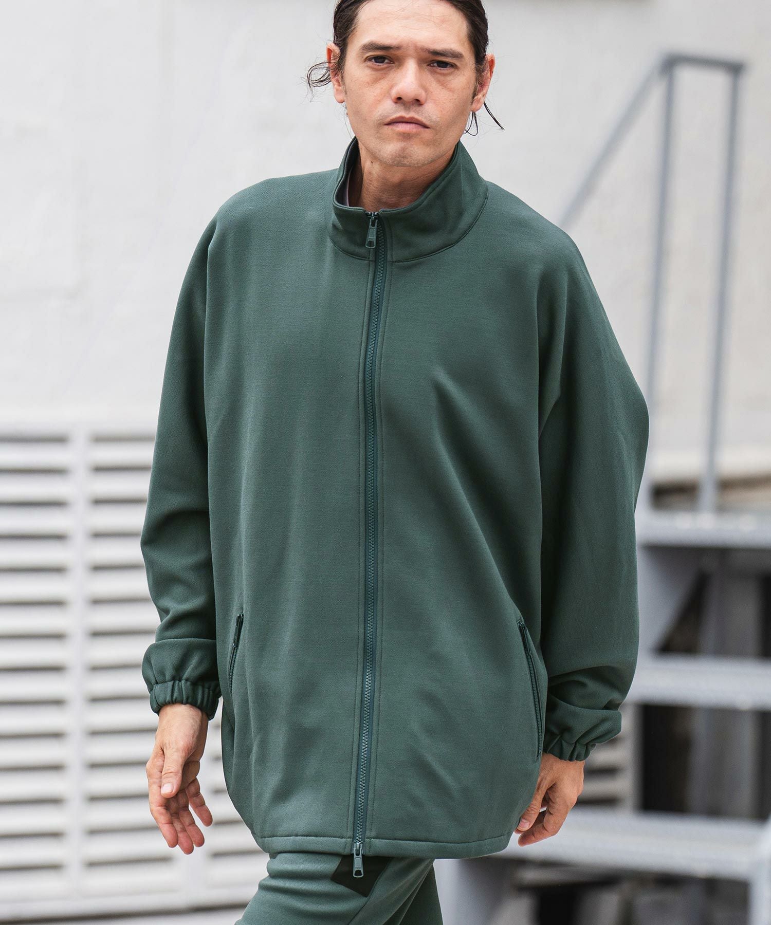 60%OFF【CAMBIO(カンビオ)】Bonding Fleece Kersey Dolman Sleeve