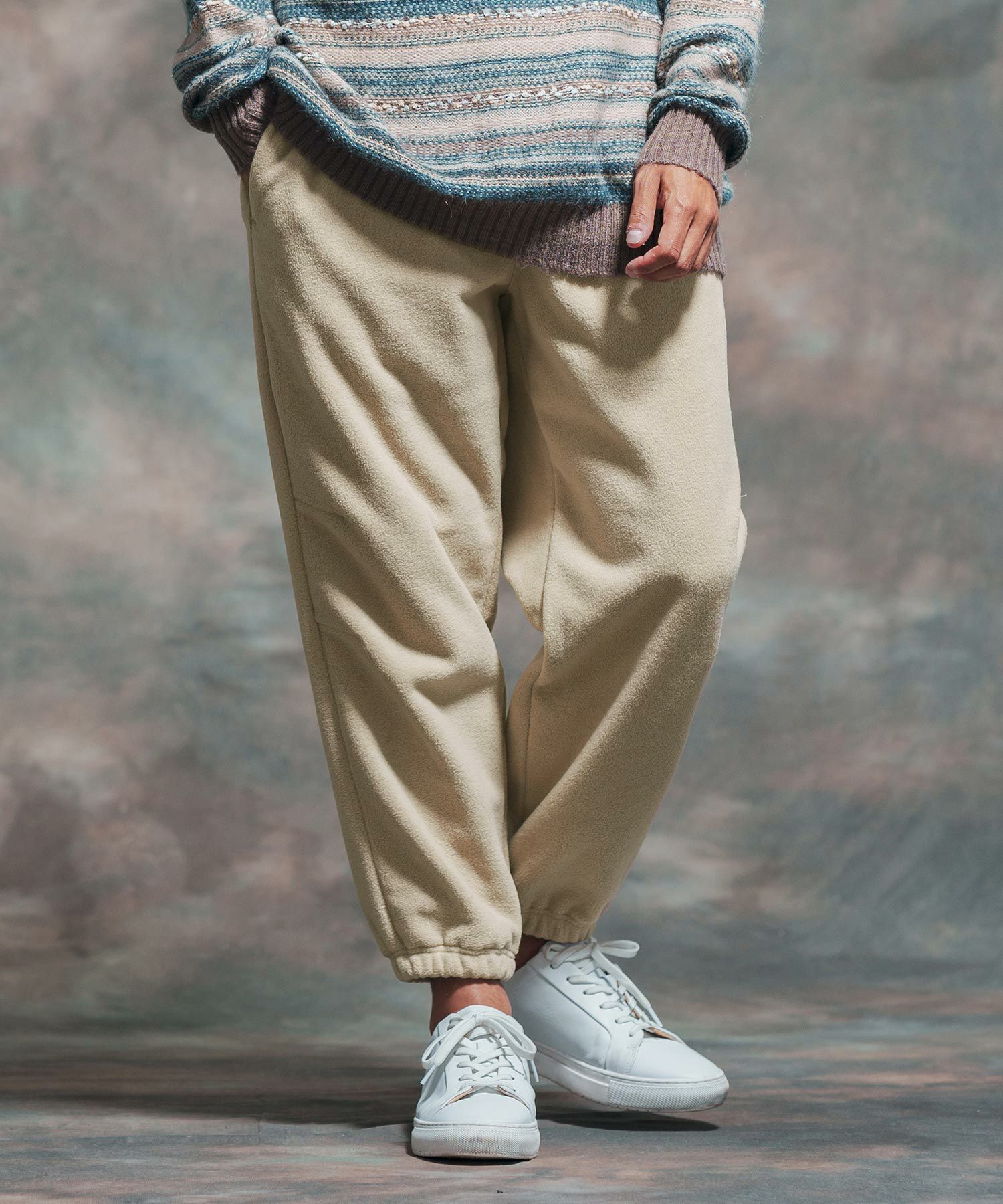 50%OFF【Jih Nunc(ジーヌンク)】フリーススウェットリブパンツ(JIH