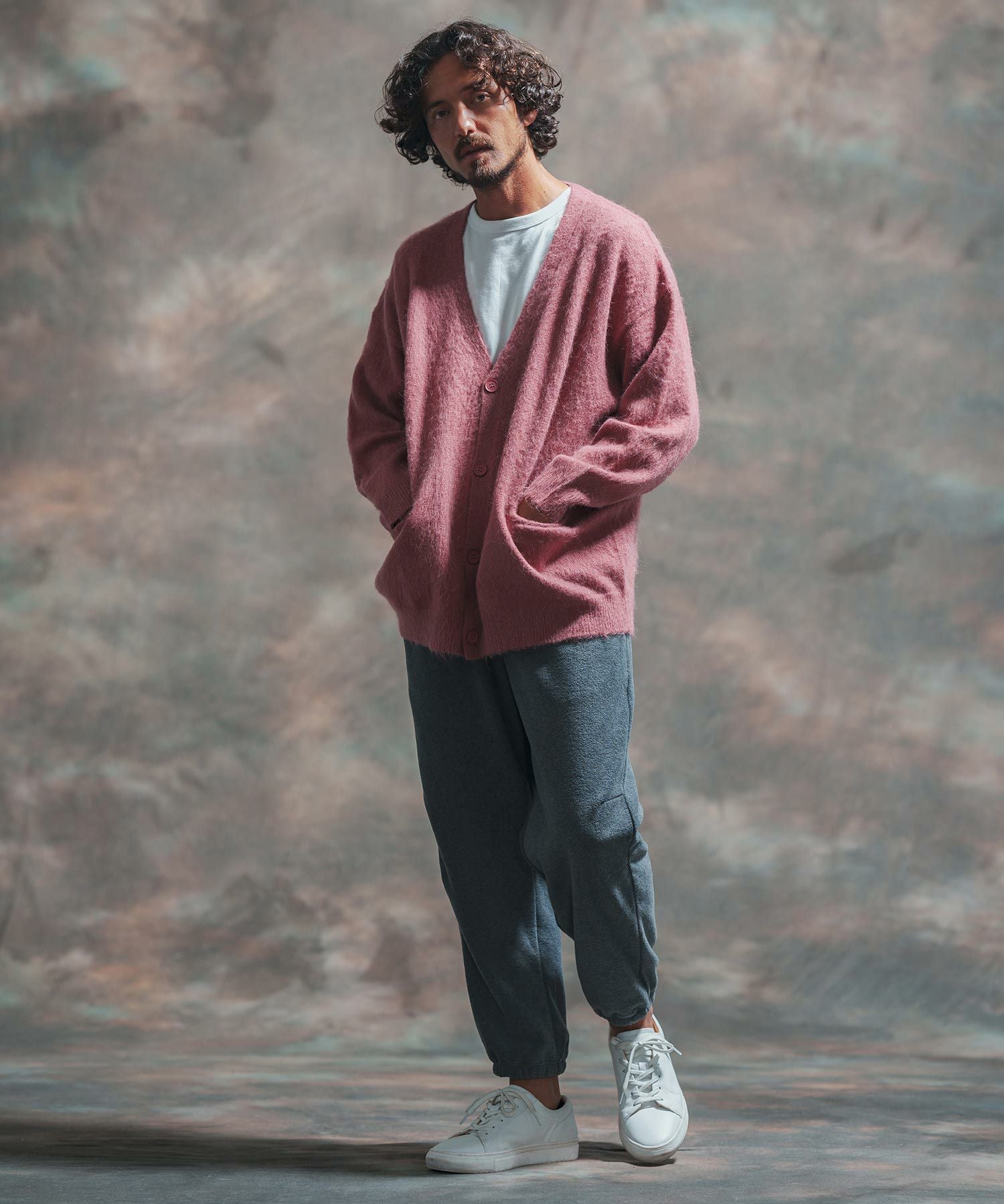 SUBLATIONS LOW SILHOUETTE モヘアカーディガン CTHY カーディガン ルーズシルエットモヘアライクサイドスリット