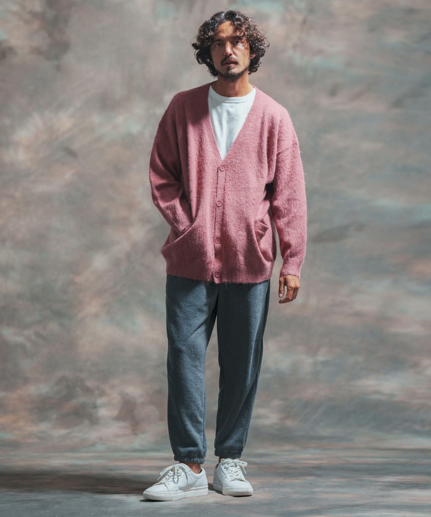 50%OFF【Jih Nunc(ジーヌンク)】モヘアドルマンスリーブカーディガン