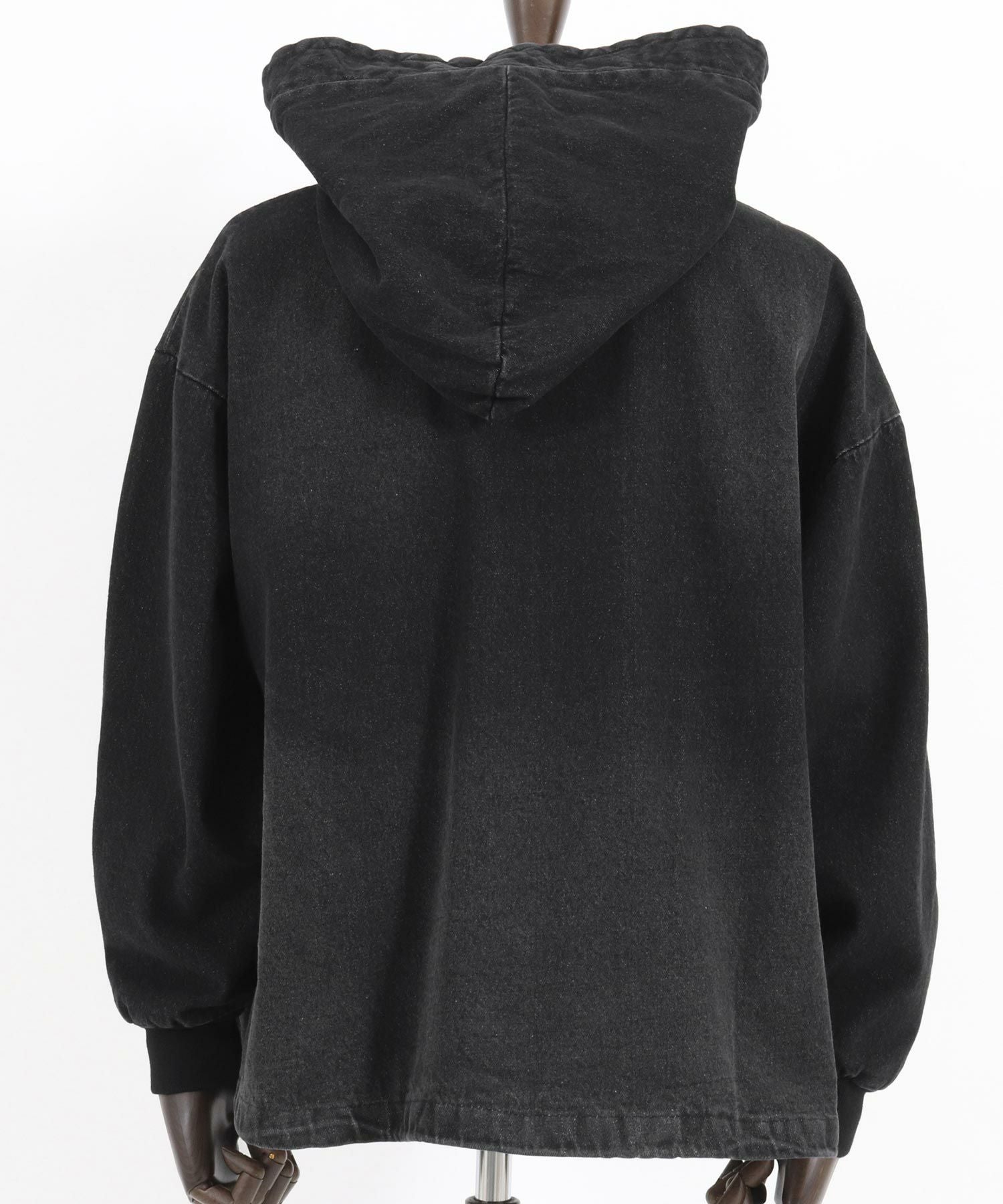 50%OFF【Jih Nunc(ジーヌンク)】ビッグフードデニムブルゾン(JIH-R1009