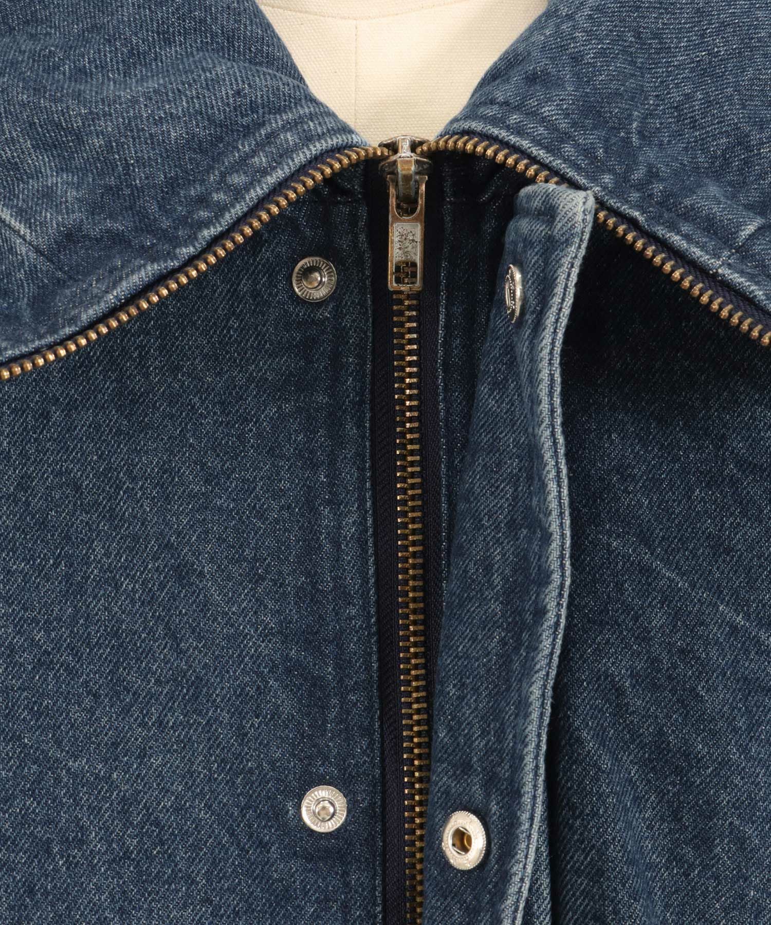 50%OFF【Jih Nunc(ジーヌンク)】ビッグフードデニムブルゾン(JIH-R1009