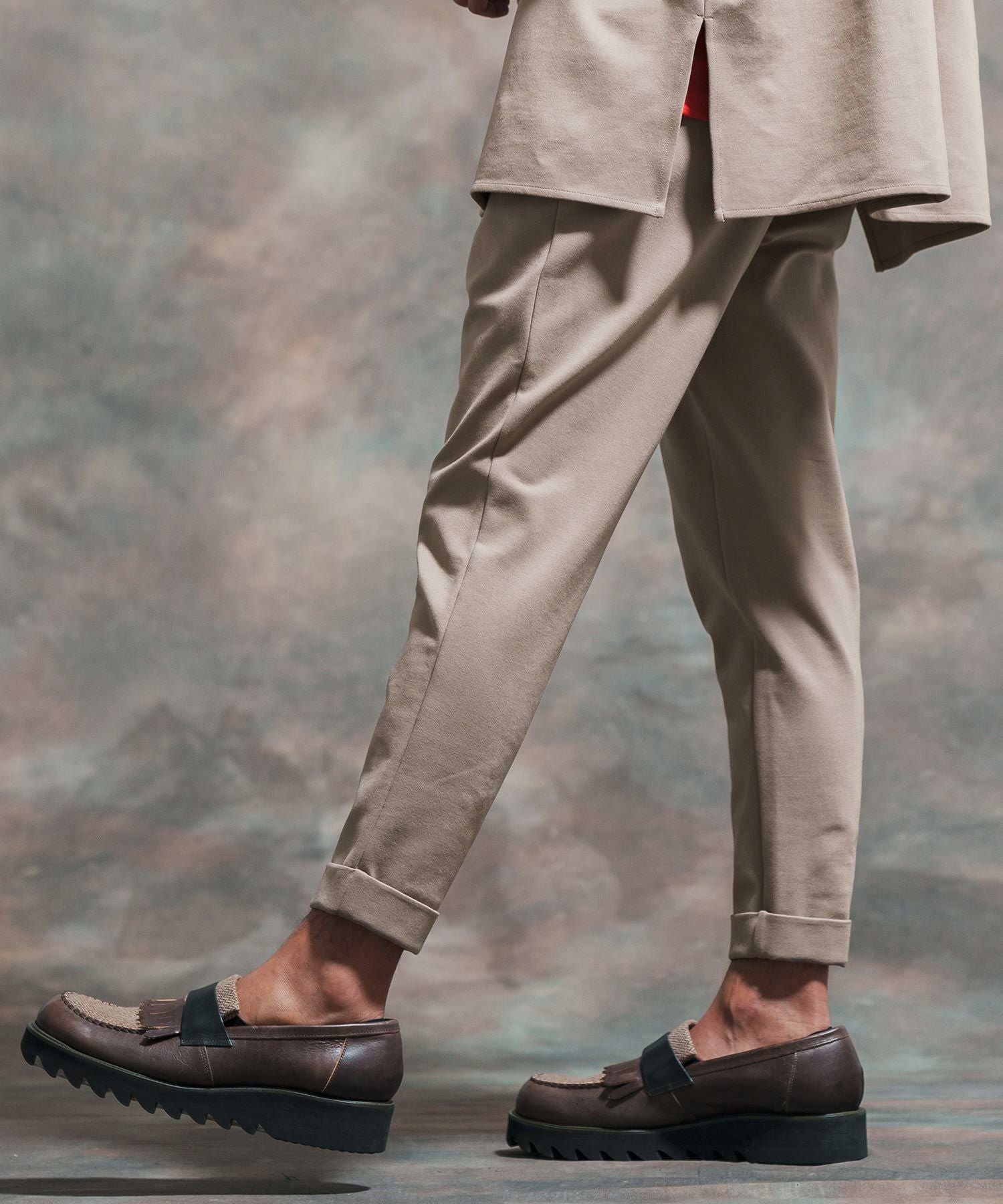50%OFF【Jih Nunc(ジーヌンク)】ダンボールニットテーパードロール