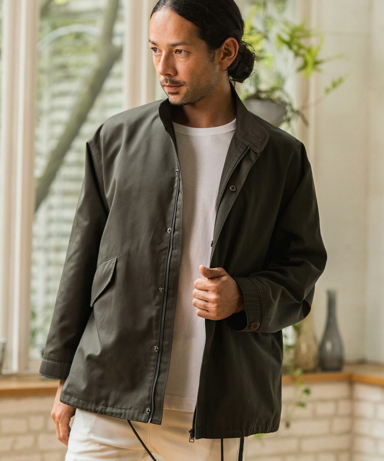 CAMBIO モッズコート Lサイズ カーキ・ベージュ 60%OFF【CAMBIO(カンビオ)】TC Twill Military Short Mods モッズ