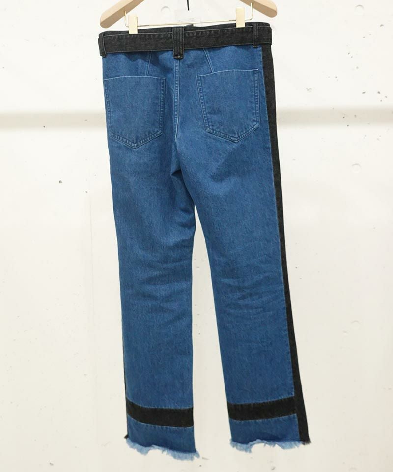 50%OFF【CULLNI(クルニ)】Side Line Straight Denim デニムパンツ(23