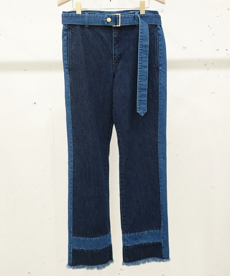 50%OFF【CULLNI(クルニ)】Side Line Straight Denim デニムパンツ(23