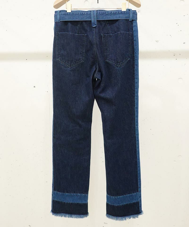50%OFF【CULLNI(クルニ)】Side Line Straight Denim デニムパンツ(23