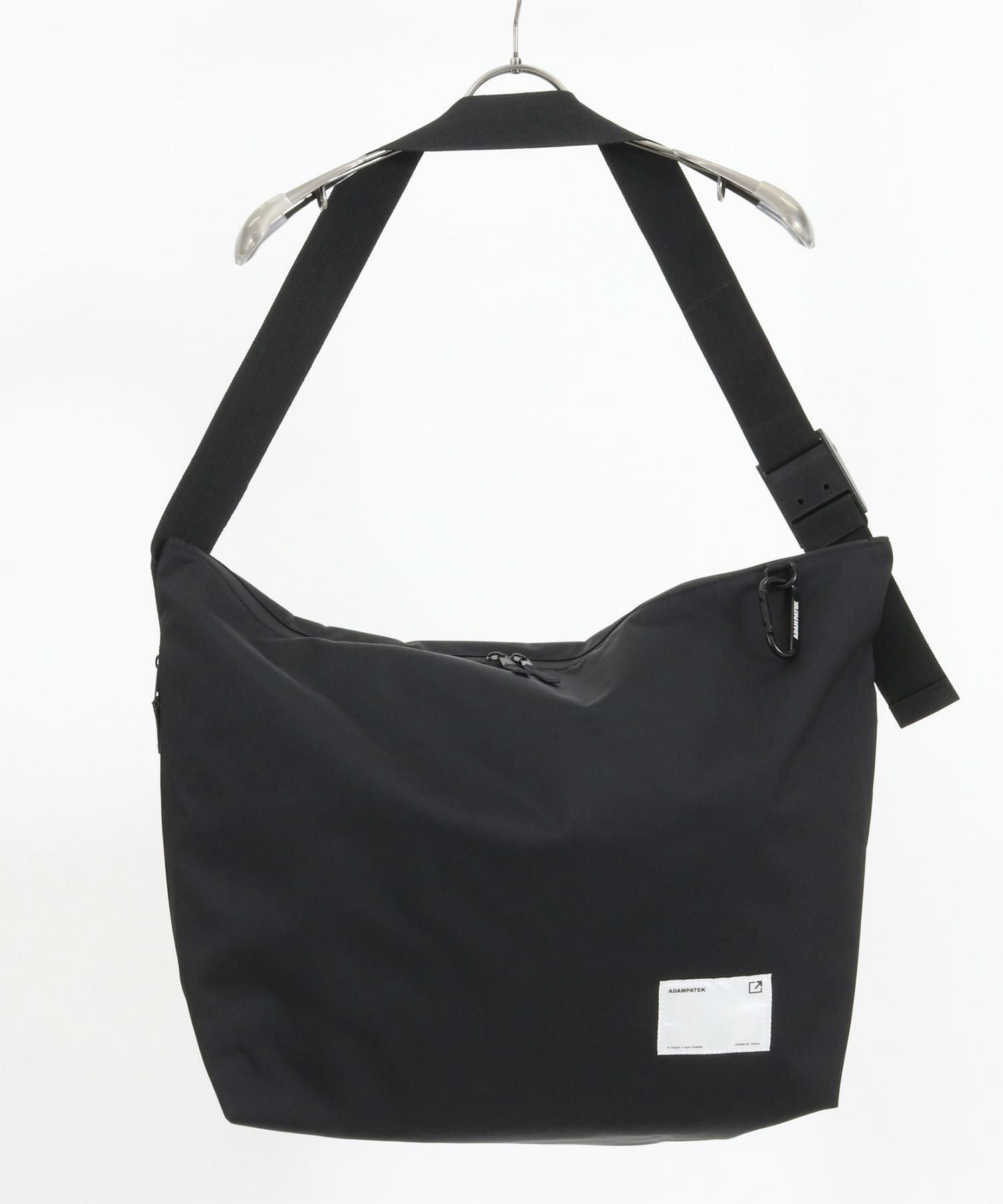 ADAM PATEK(アダムパテック)】water repellent nylon shoulder big bag