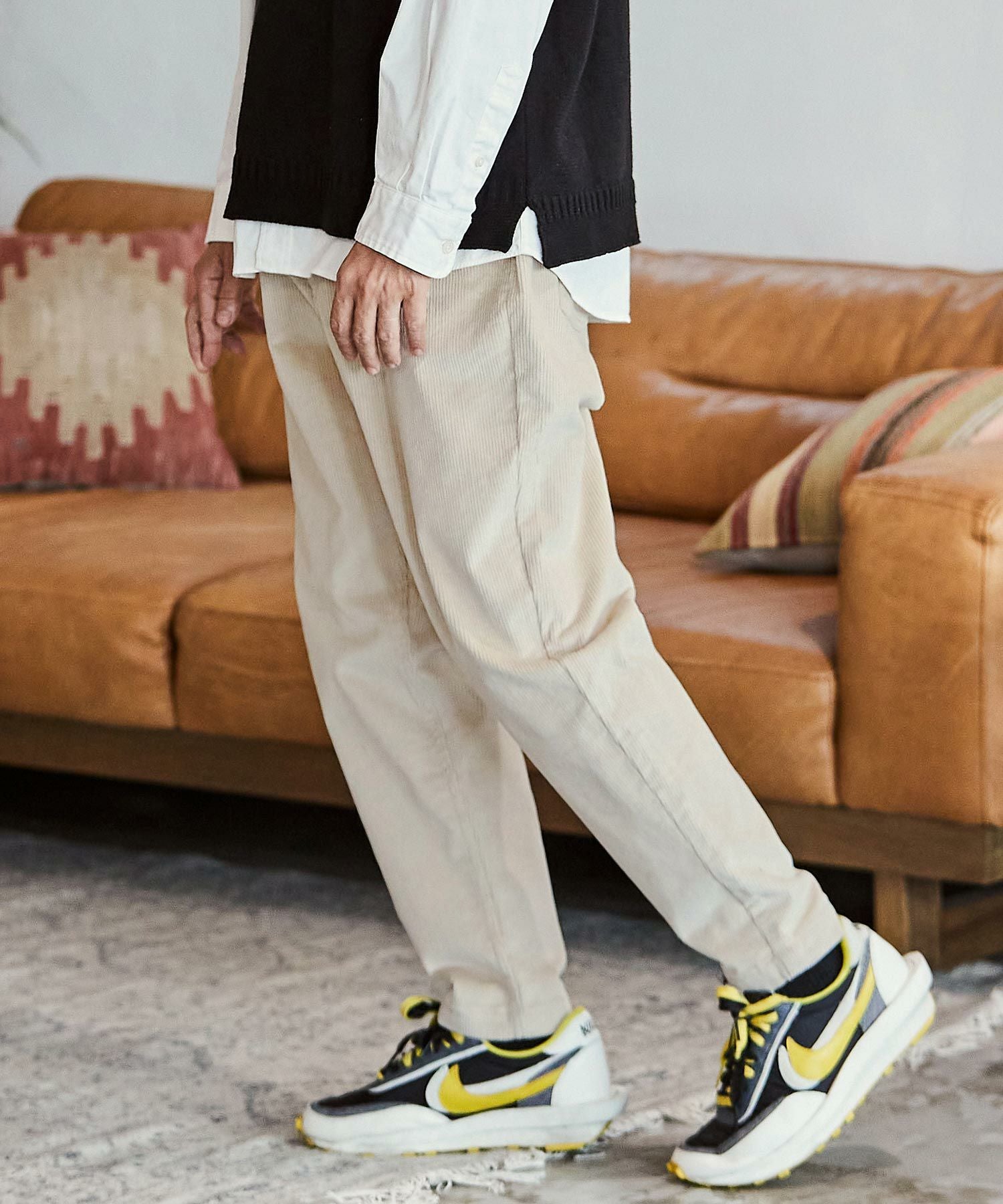 50%OFF【CAMBIO(カンビオ)】ストレッチコーデュロイバルーンパンツ