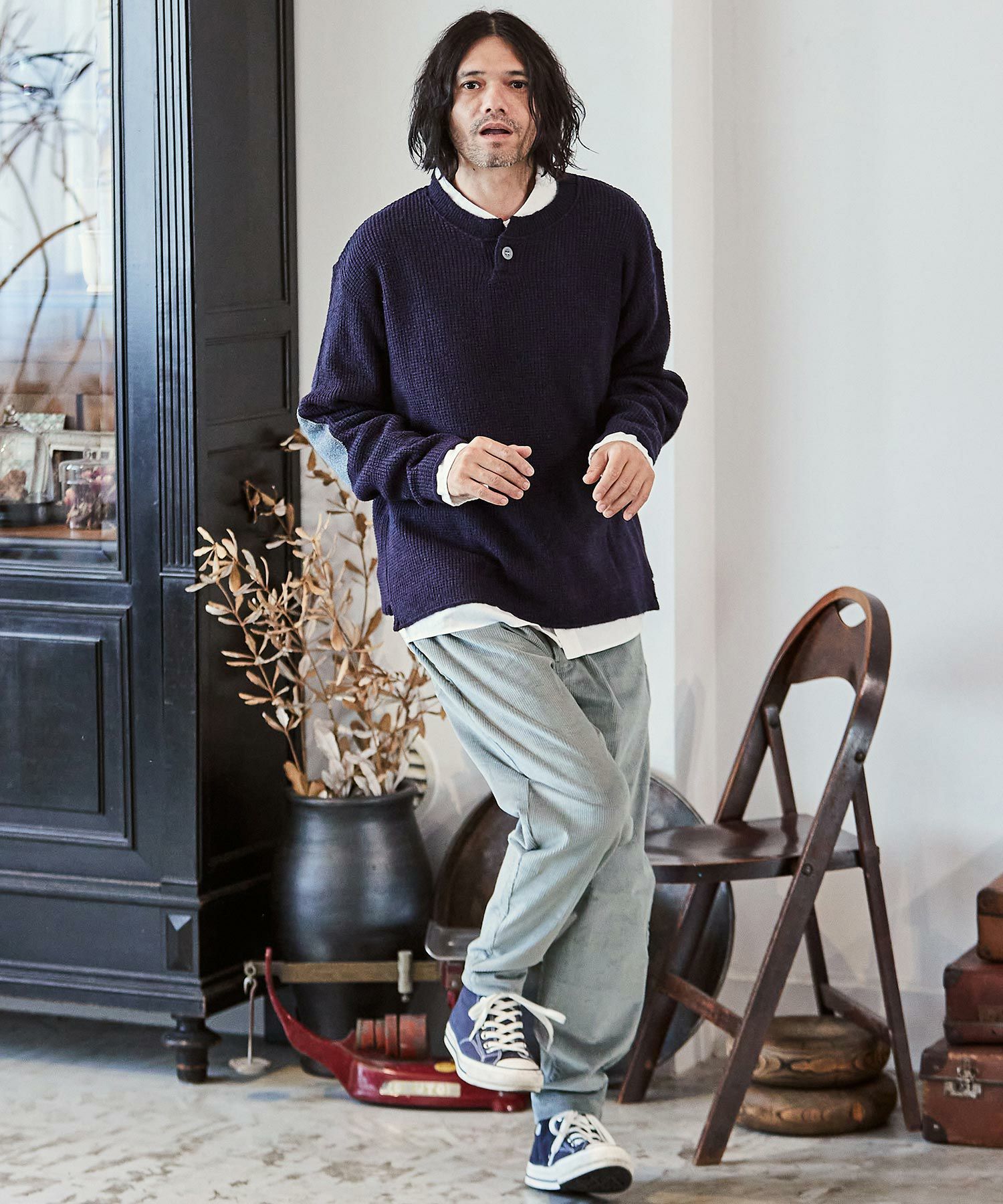 50%OFF【CAMBIO(カンビオ)】ストレッチコーデュロイバルーンパンツ