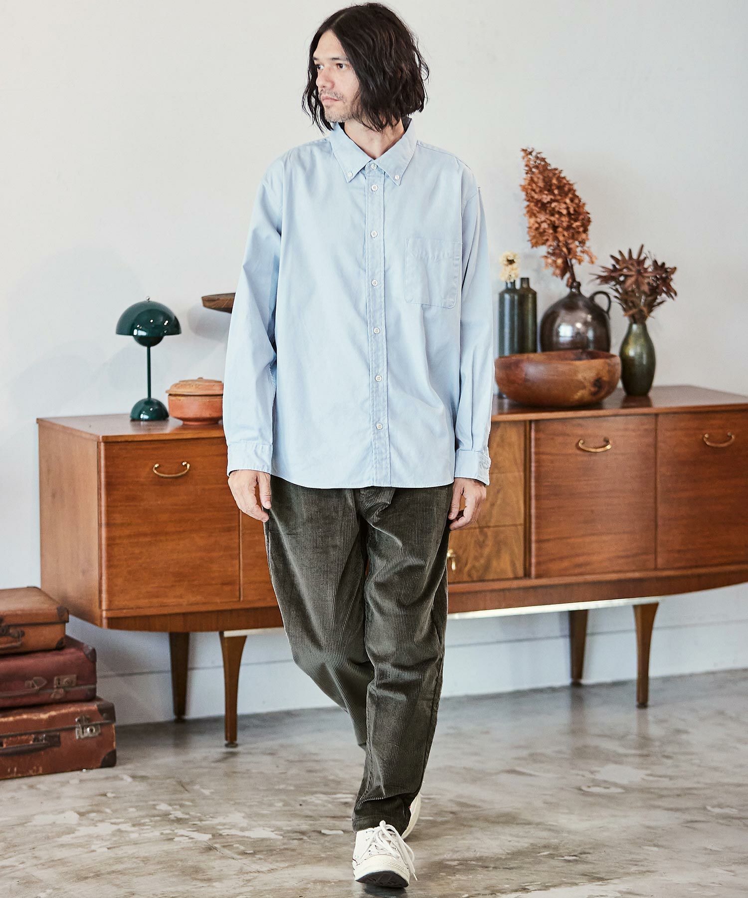 50%OFF【CAMBIO(カンビオ)】ストレッチコーデュロイバルーンパンツ