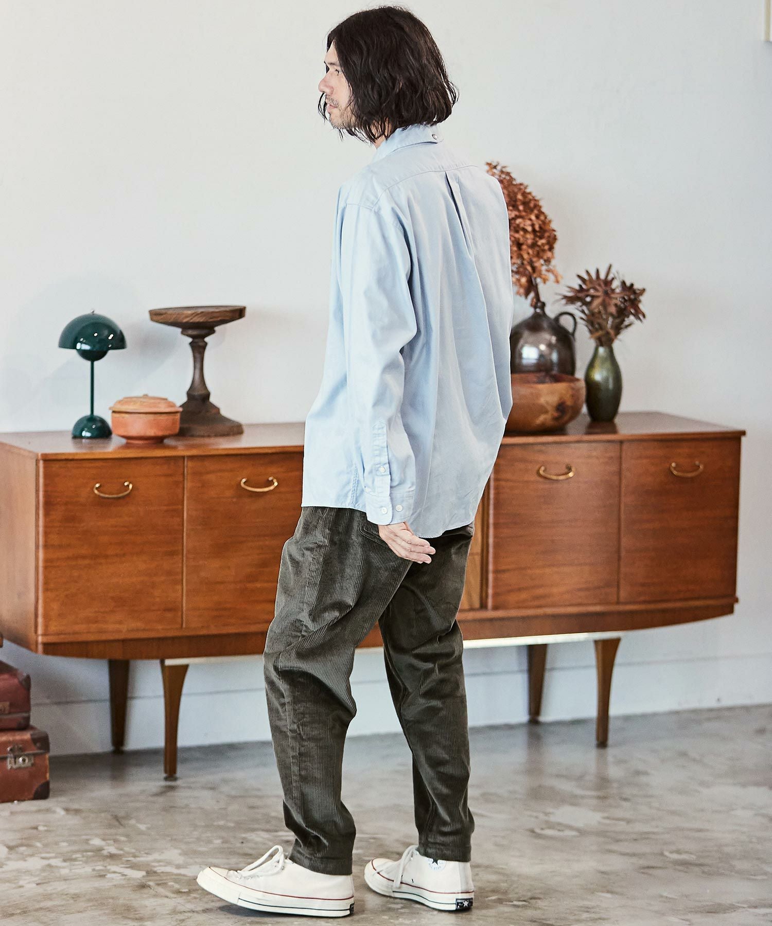 50%OFF【CAMBIO(カンビオ)】ストレッチコーデュロイバルーンパンツ