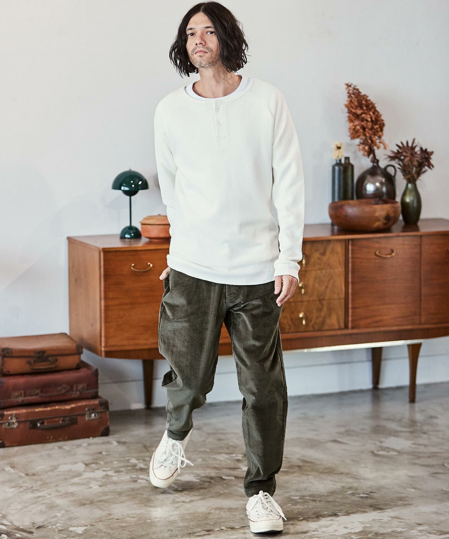 50%OFF【CAMBIO(カンビオ)】ストレッチコーデュロイバルーンパンツ