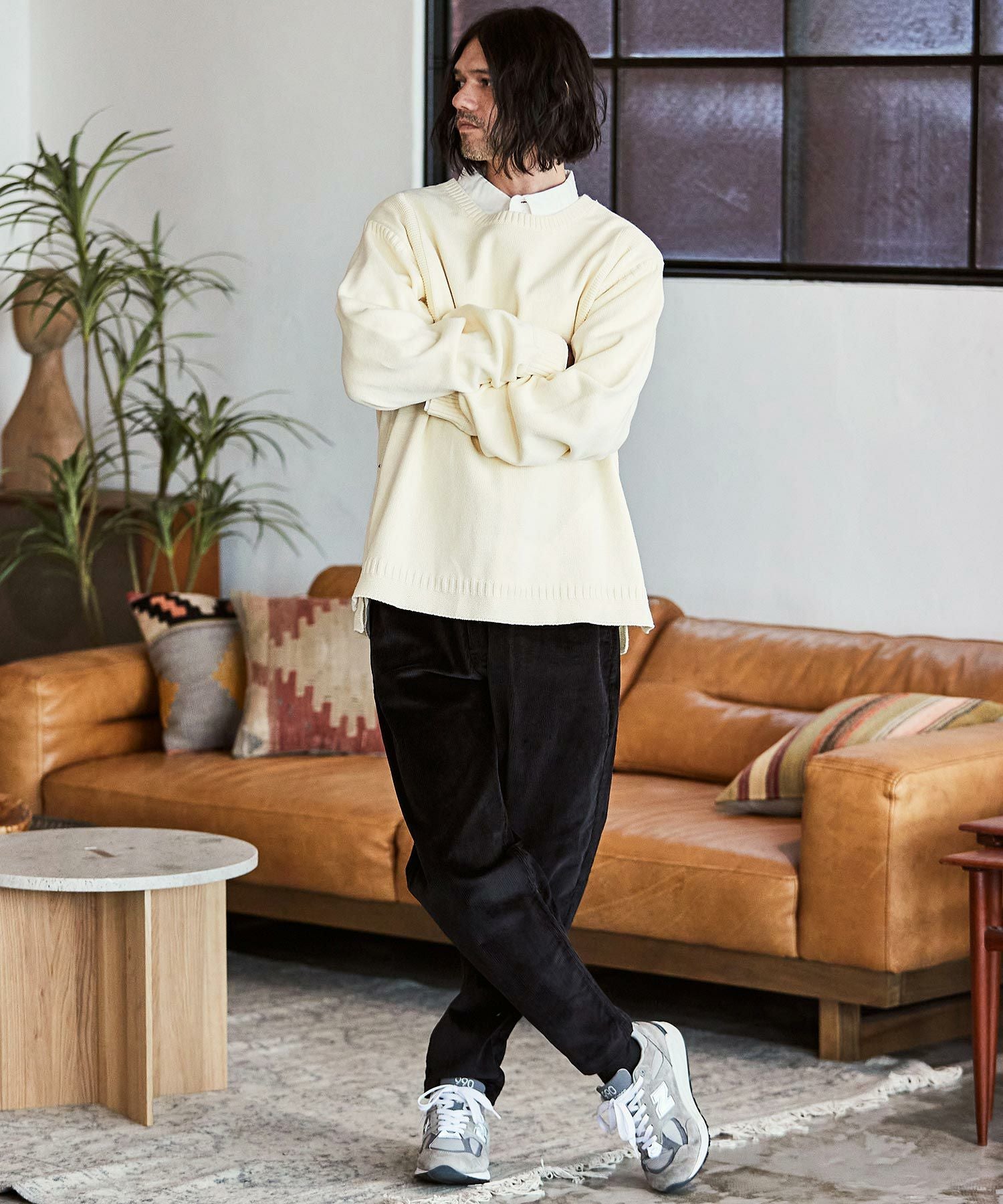 50%OFF【CAMBIO(カンビオ)】ストレッチコーデュロイバルーンパンツ