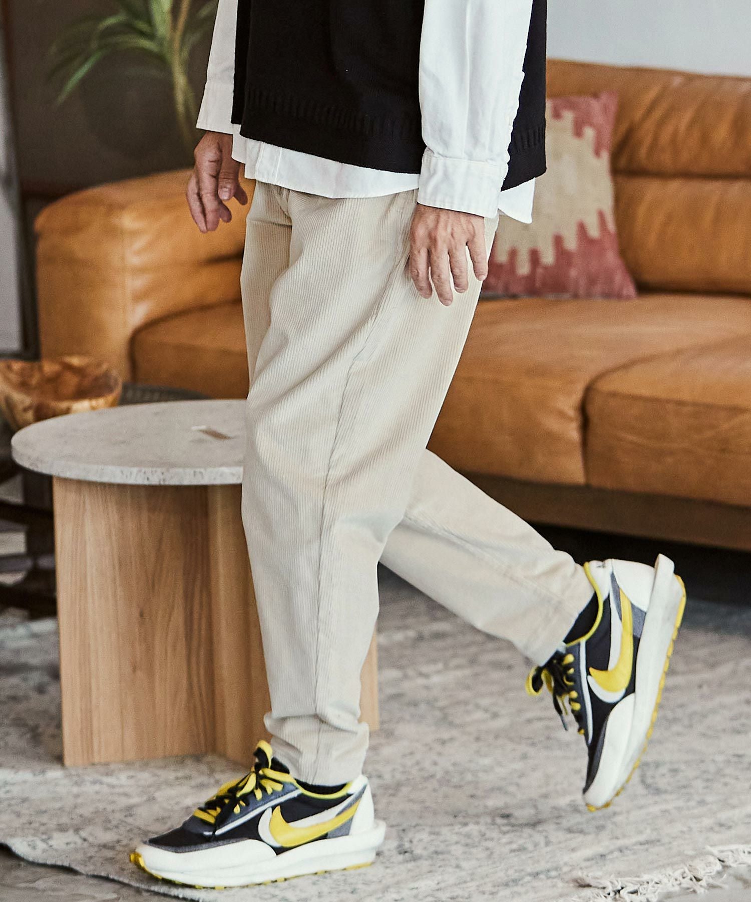 50%OFF【CAMBIO(カンビオ)】ストレッチコーデュロイバルーンパンツ