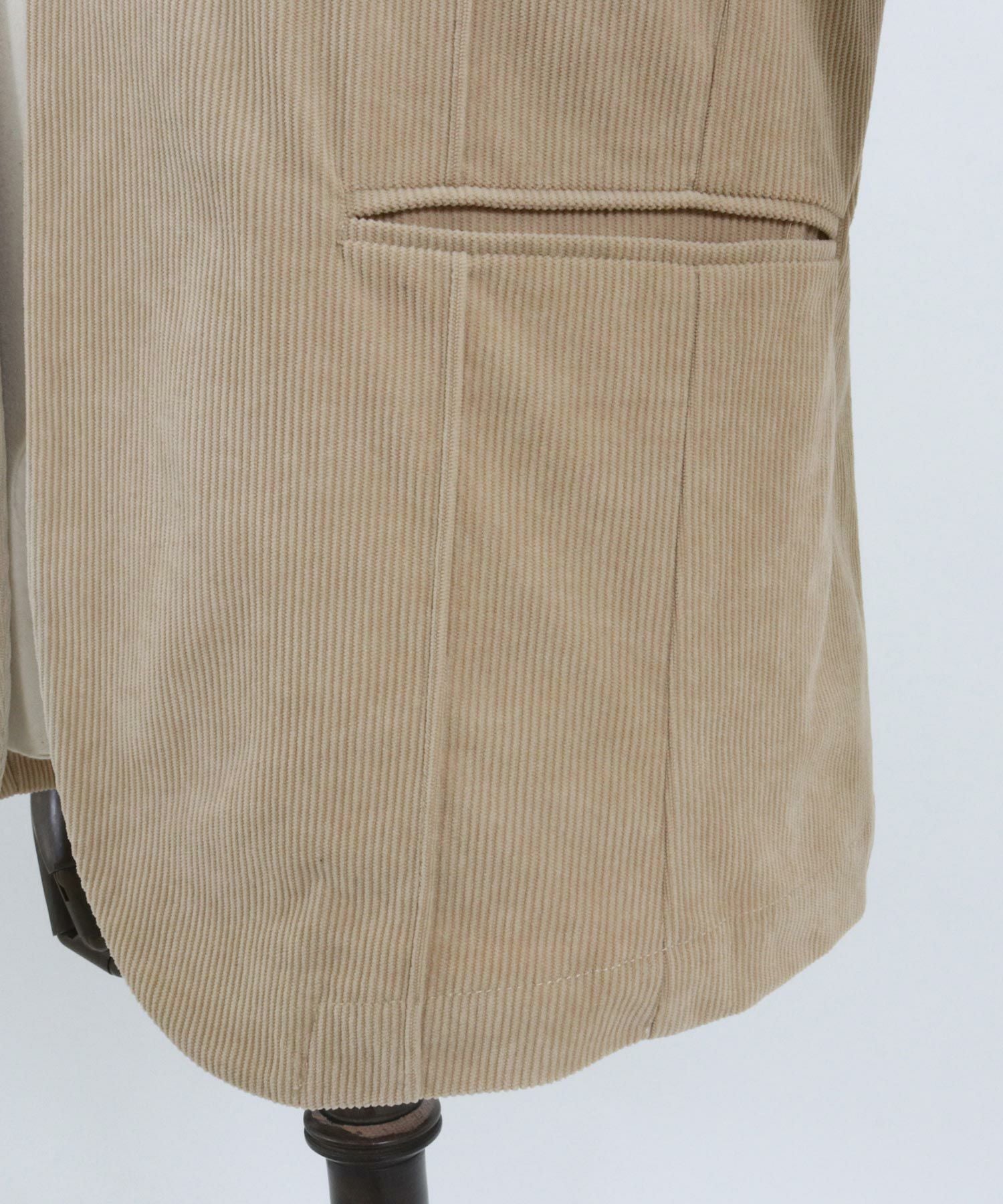 60%OFF【CAMBIO(カンビオ)】コーデュロイノーカラージャケット