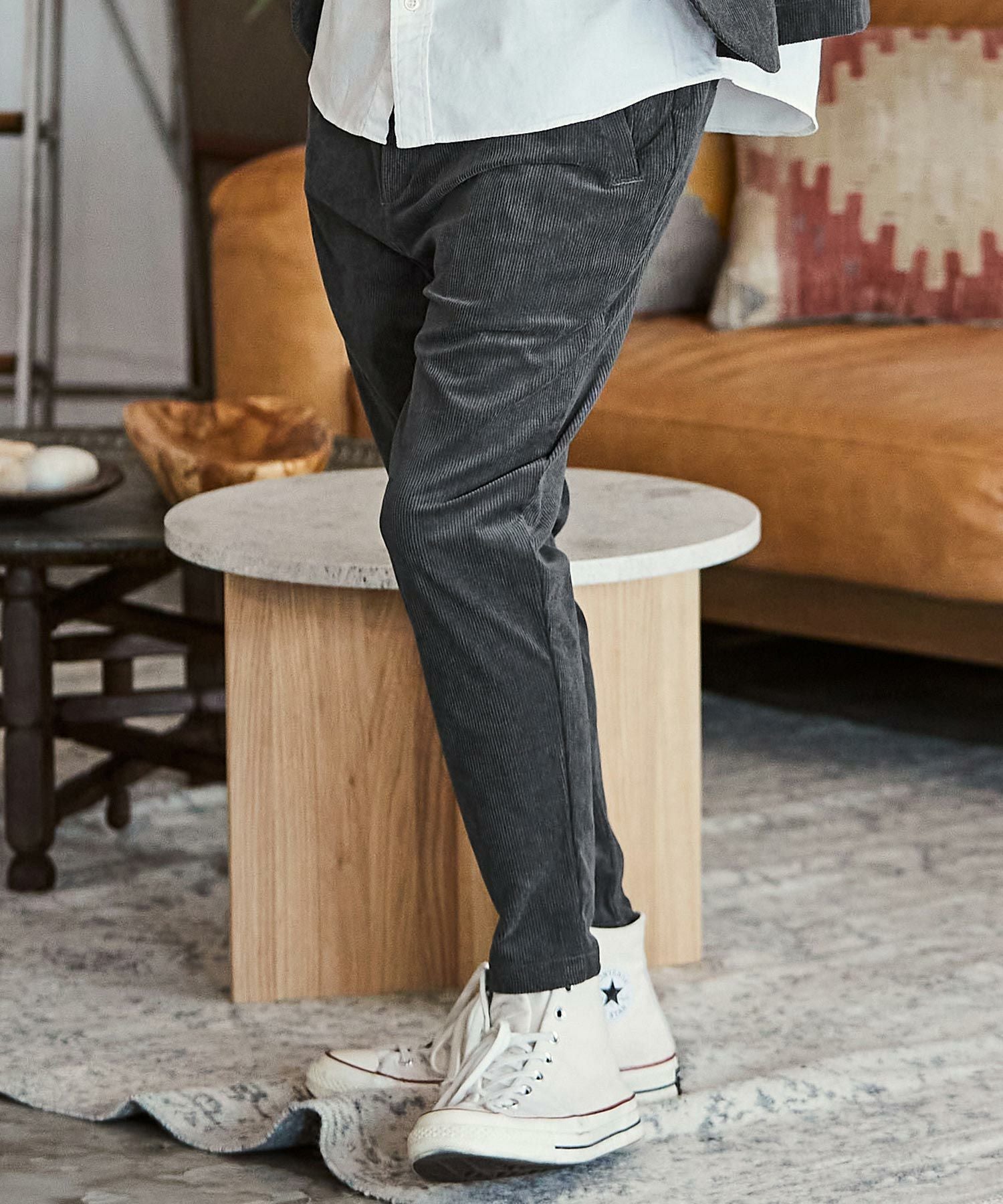 CAMBIO コーデュロイ テーパードパンツ L 60%OFF【CAMBIO(カンビオ)】コーデュロイテーパードパンツ | CAMBIO