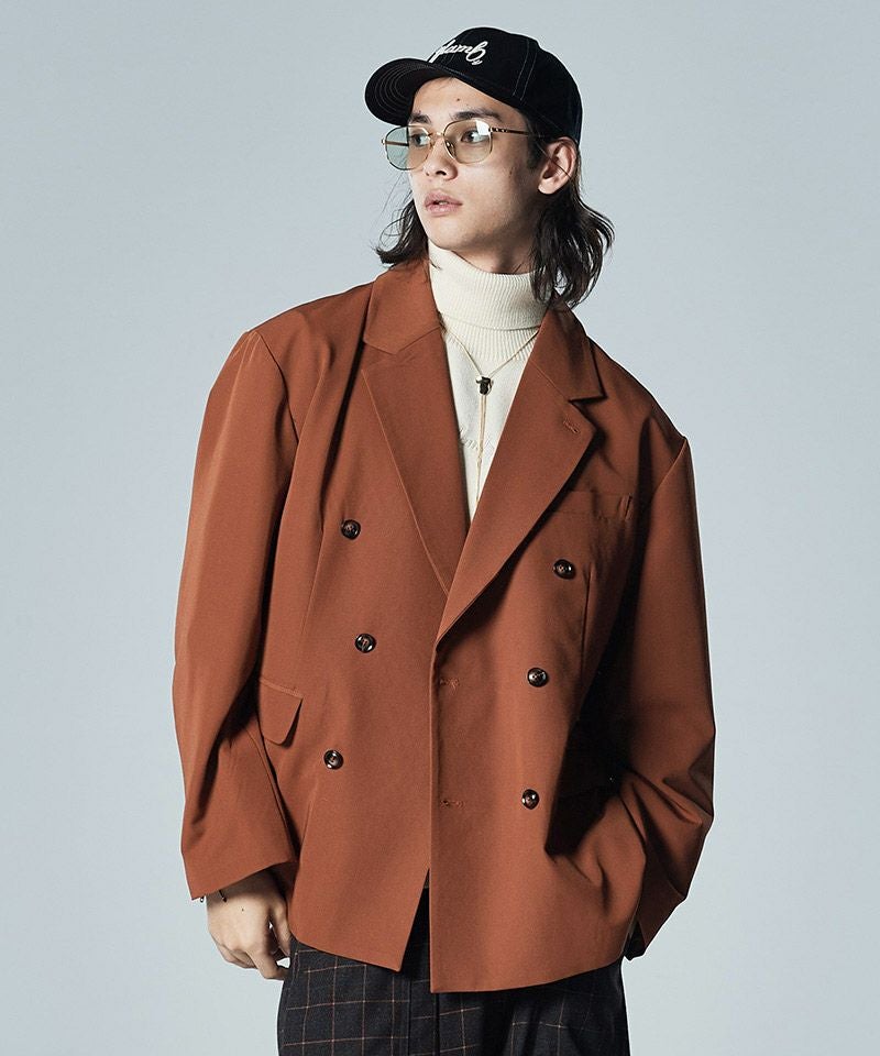 【glamb】グラム ダブル テーラードジャケット セットアップ 半袖 M glamb（グラム）の「Half Sleeves Double JKT / ハーフスリーブダブル