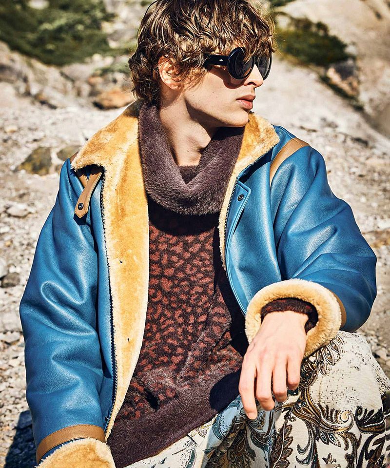 30%OFF【glamb(グラム)】Synth Mouton Biker JKT シンセムートン