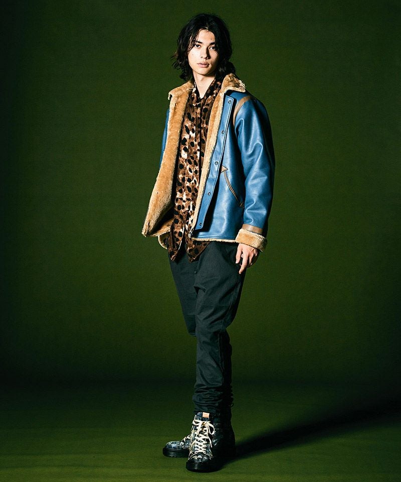 30%OFF【glamb(グラム)】Synth Mouton Biker JKT シンセムートン