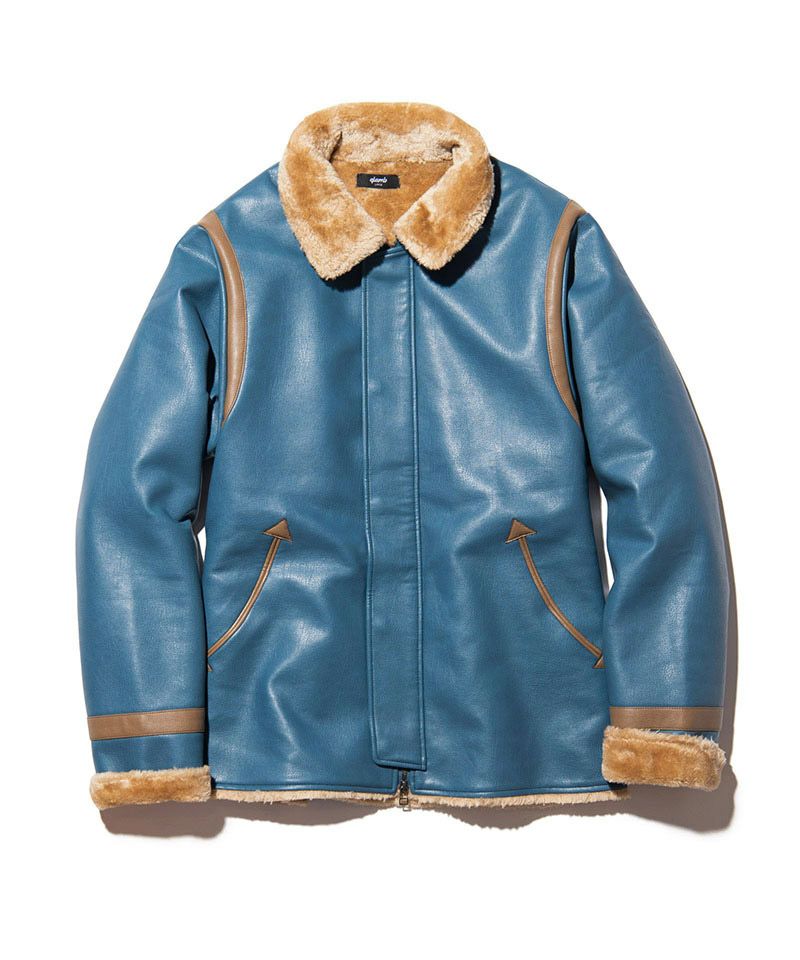30%OFF【glamb(グラム)】Synth Mouton Biker JKT シンセムートン