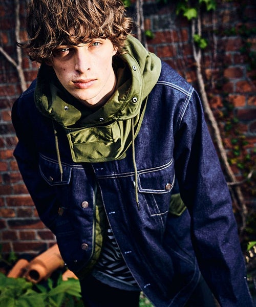 50%OFF【glamb(グラム)】Military Hood Denim JKT ミリタリーフード 