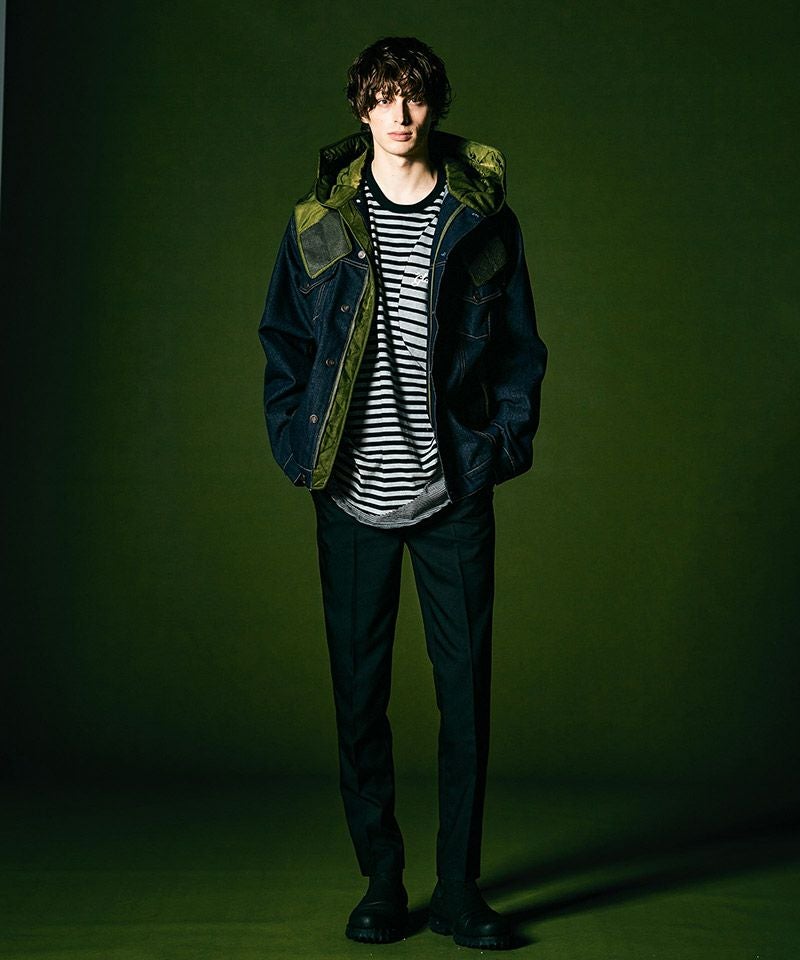 50%OFF【glamb(グラム)】Military Hood Denim JKT ミリタリーフード