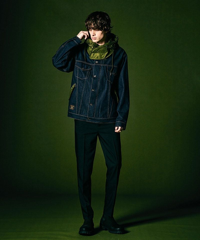 50%OFF【glamb(グラム)】Military Hood Denim JKT ミリタリーフード