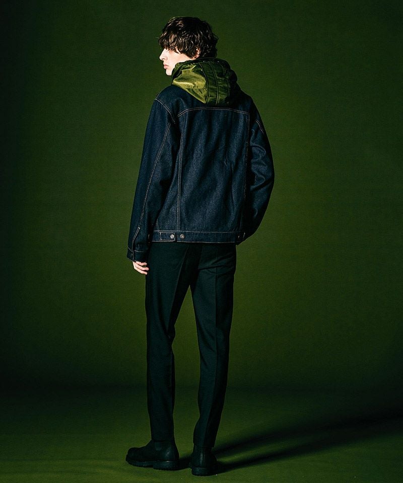 50%OFF【glamb(グラム)】Military Hood Denim JKT ミリタリーフード