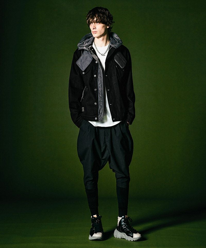 50%OFF【glamb(グラム)】Military Hood Denim JKT ミリタリーフード 